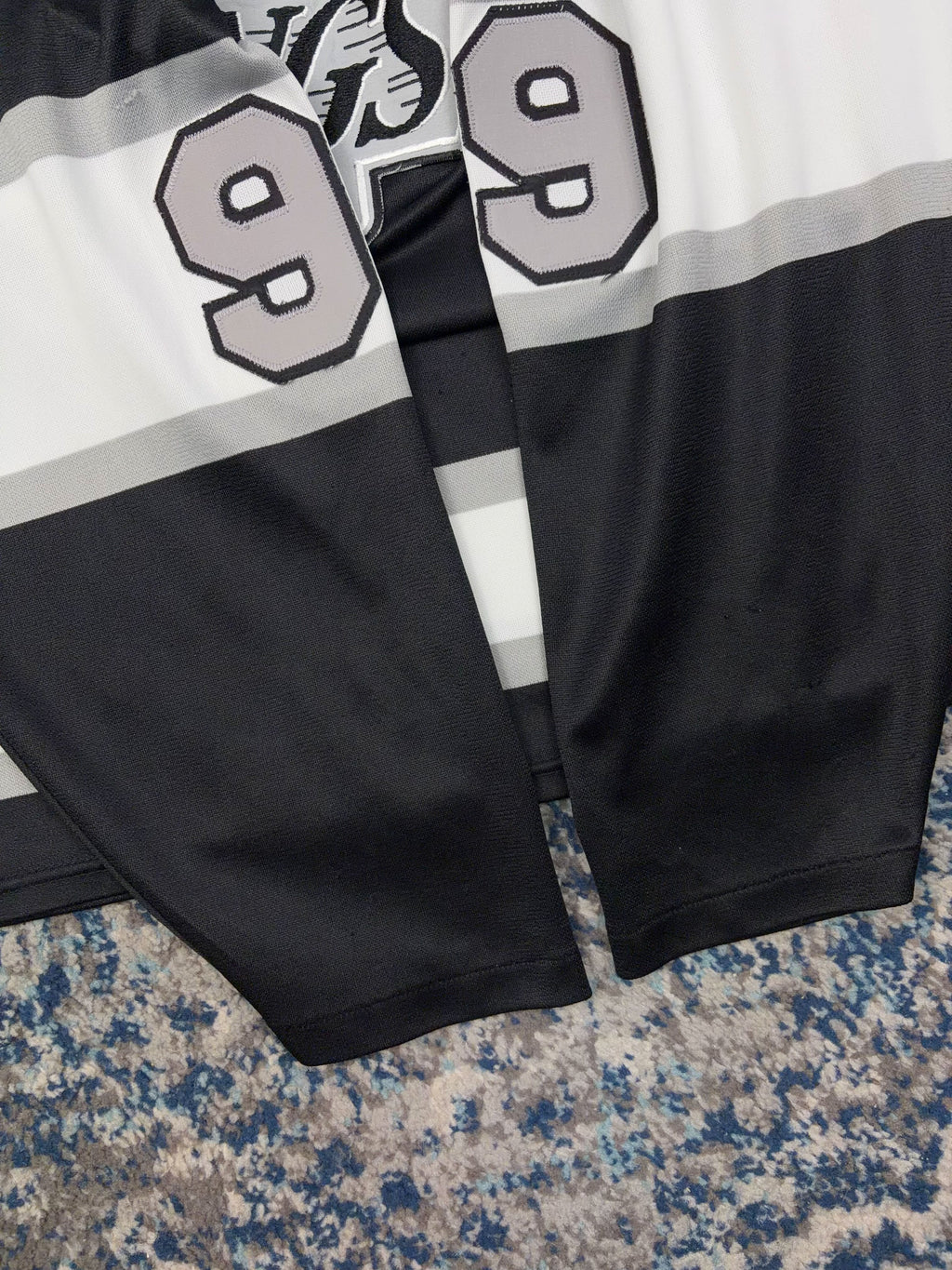 Vintage 90s Wayne Gretzky #99 Los Angeles Kings NHL CCM Maska Jersey Size Large