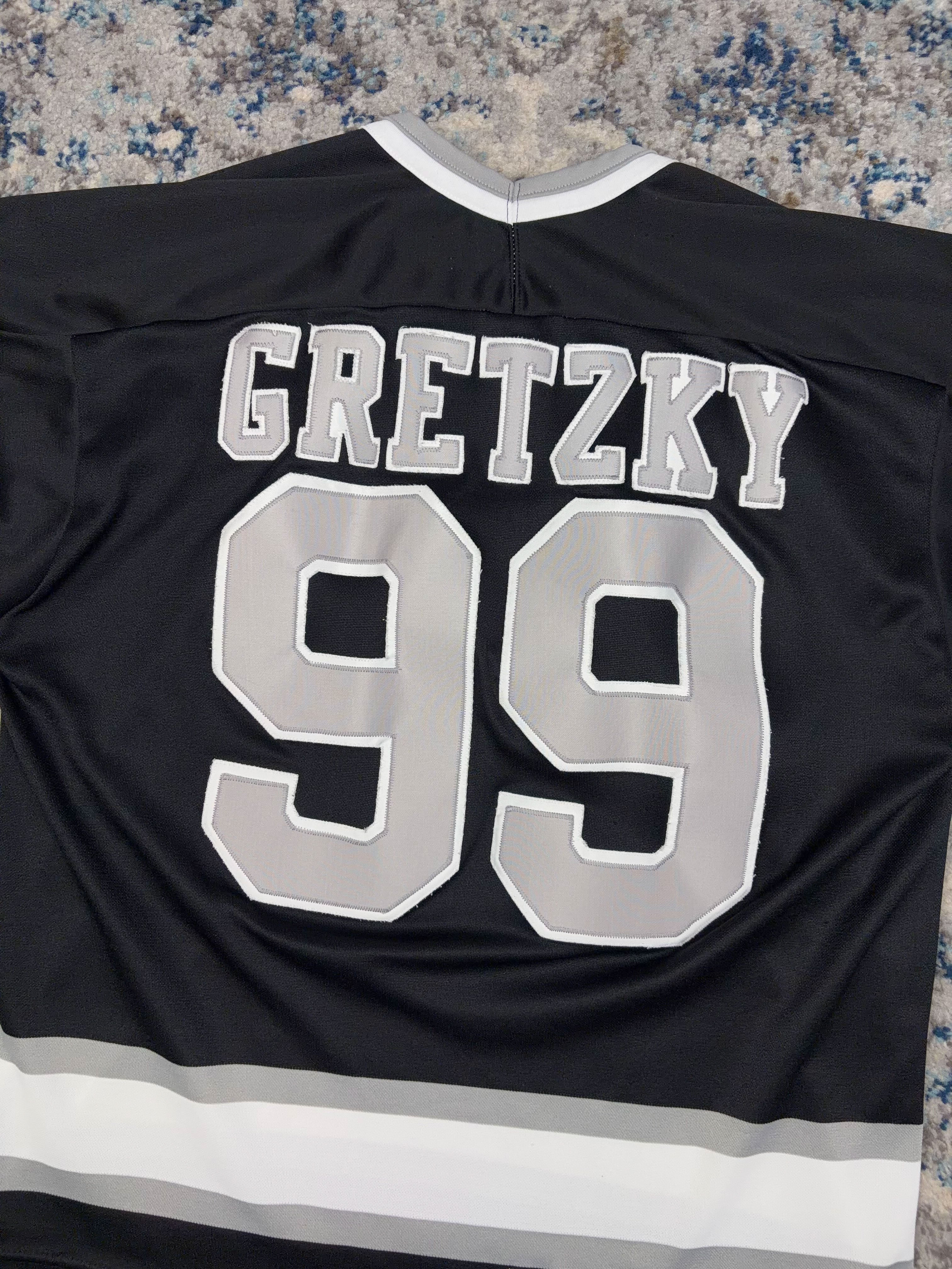 Vintage 90s Wayne Gretzky #99 Los Angeles Kings NHL CCM Maska Jersey Size Large