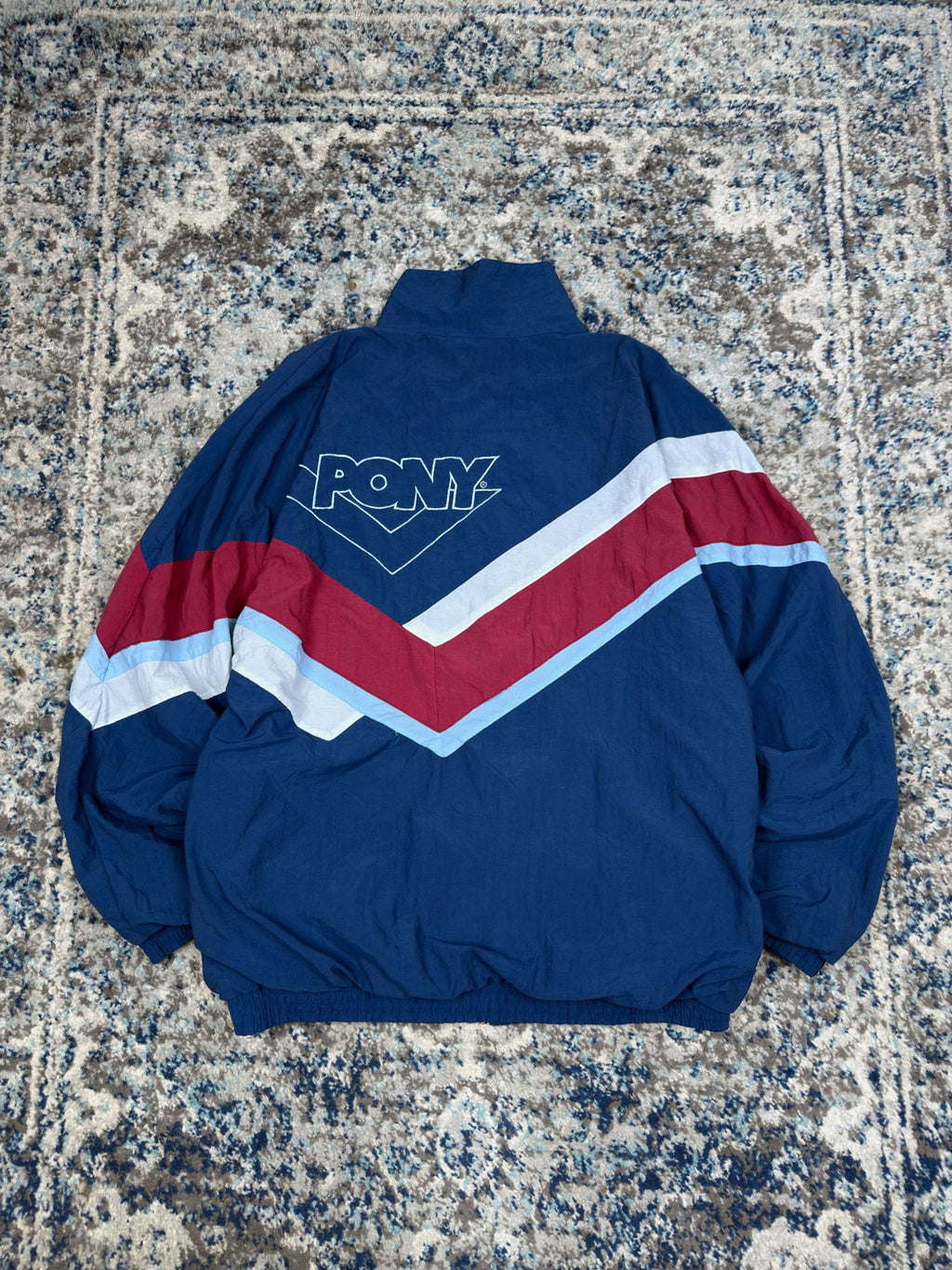 Vintage 80s/90s Pony Westham United FC Crest Windbreaker Jacket Size Large