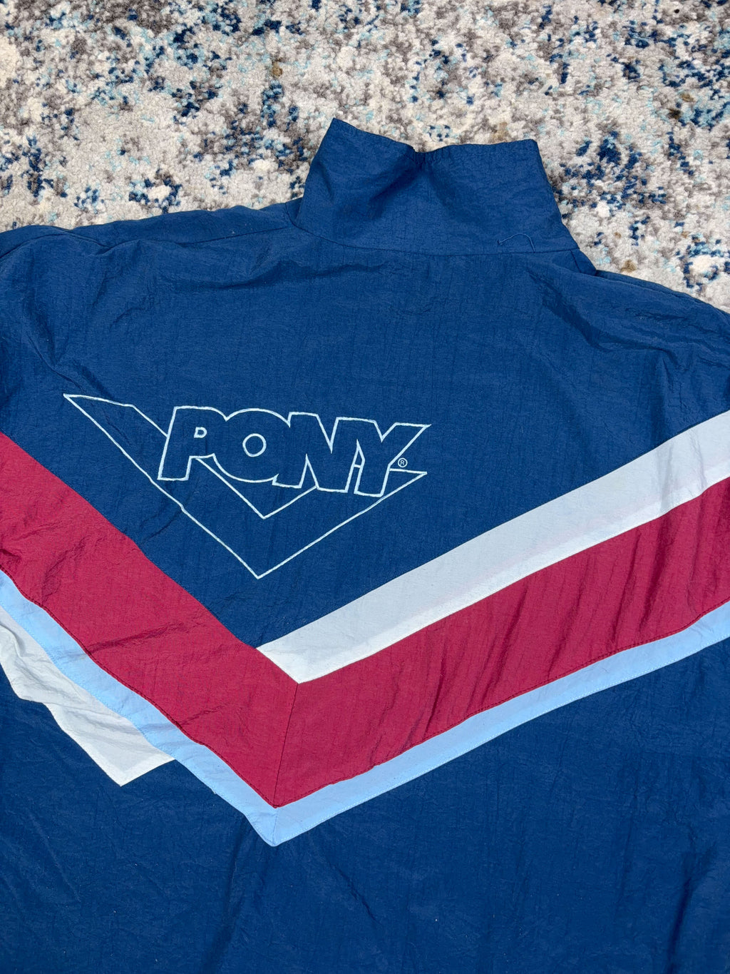 Vintage 80s/90s Pony Westham United FC Crest Windbreaker Jacket Size Large