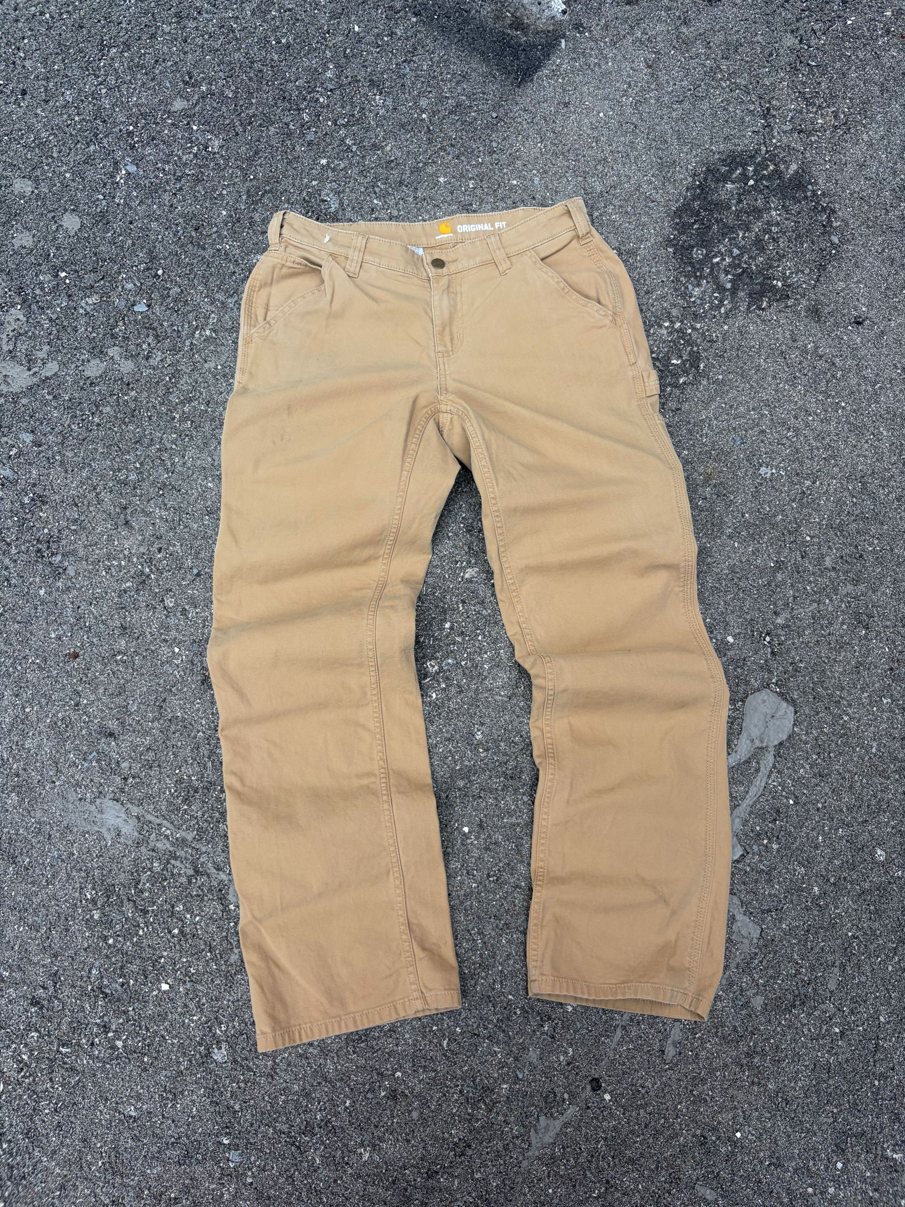 Vintage Womens Carhartt Original Fit Canvas Workwear Carpenter Pants Size 31