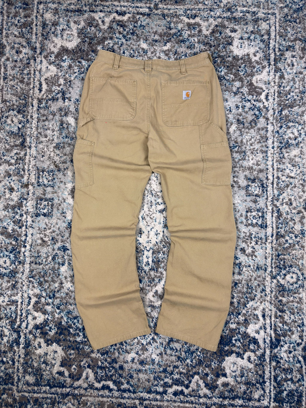 Vintage Womens Carhartt Original Fit Canvas Workwear Carpenter Pants Size 31