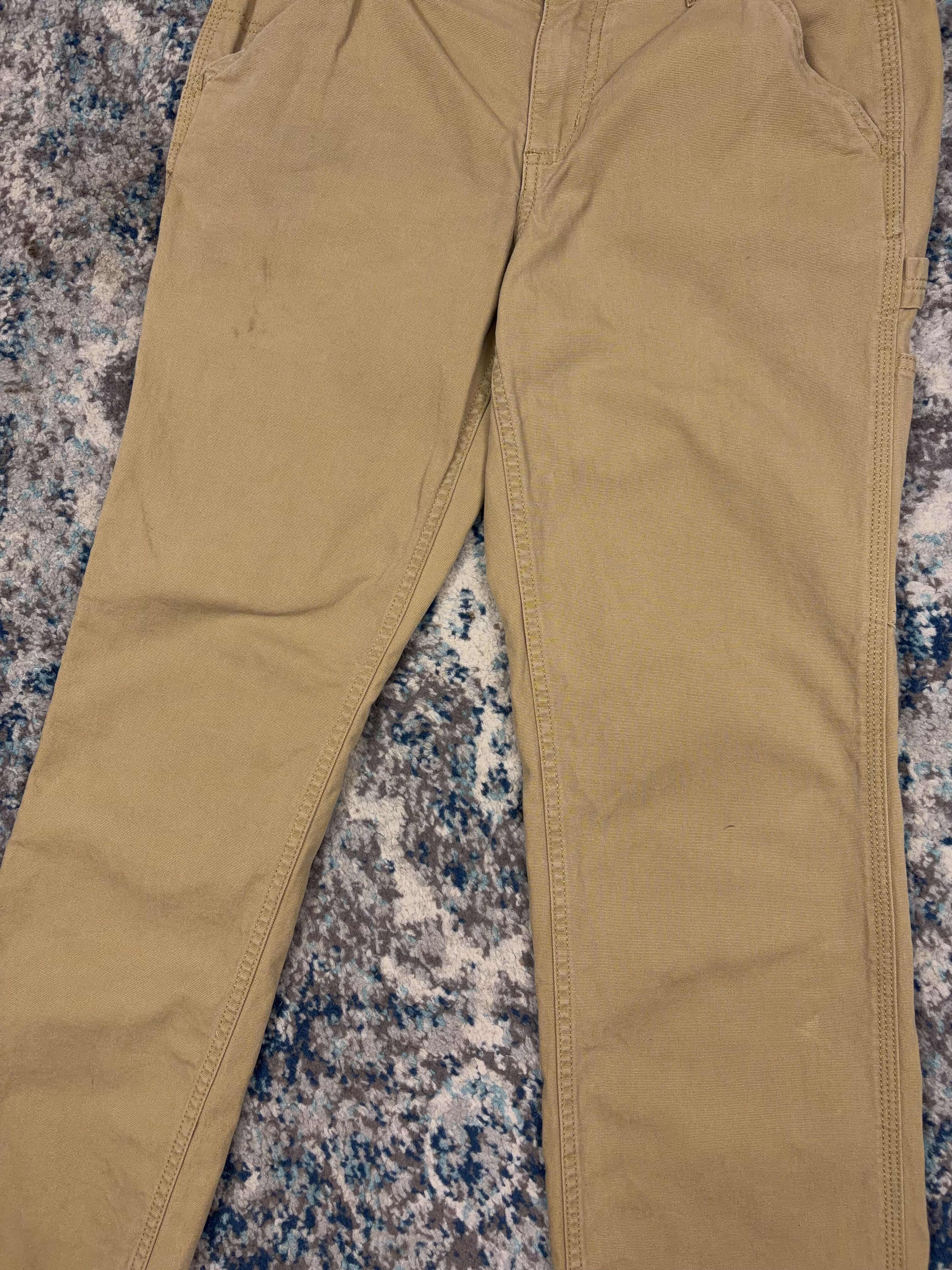 Vintage Womens Carhartt Original Fit Canvas Workwear Carpenter Pants Size 31