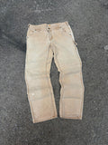 Vintage Womens Carhartt Original Fit Canvas Workwear Carpenter Pants Size 33
