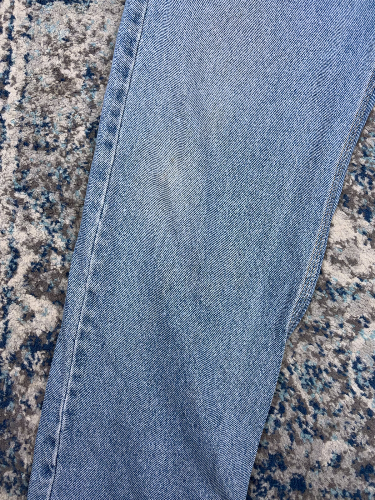 Vintage Carhartt Relaxed Fit Medium Wash Denim Workwear Pants Size 35