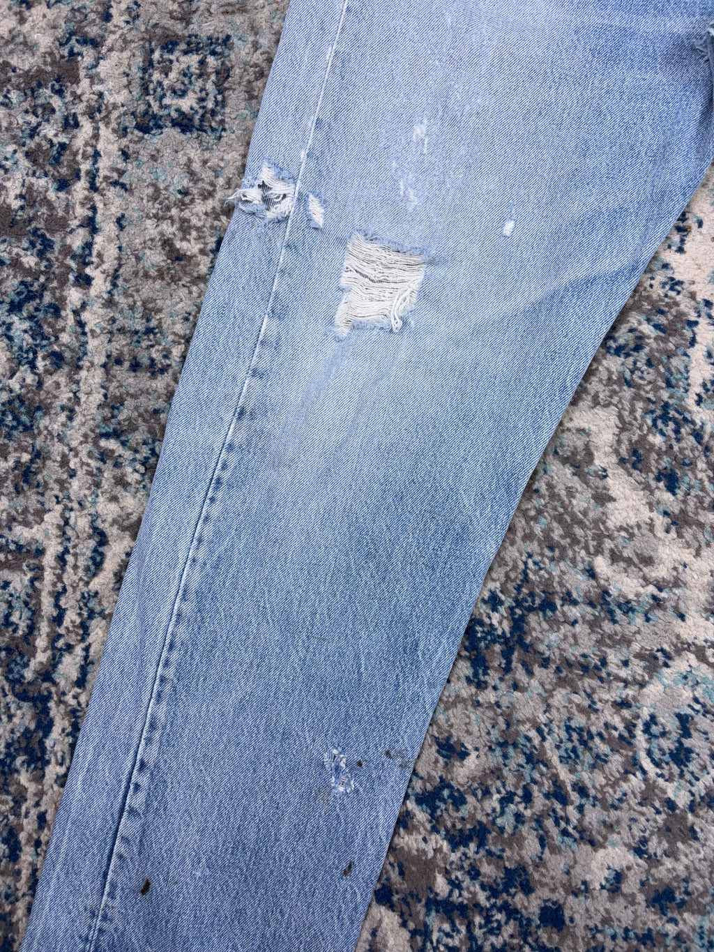 Vintage 90s Levis XX Button Fly Medium Wash Distressed Denim Pants Size 32