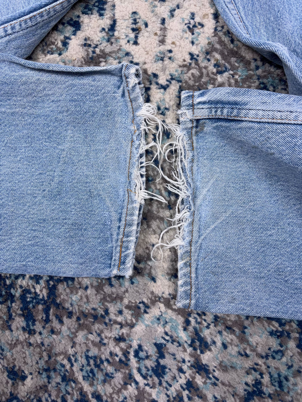 Vintage 90s Levis XX Button Fly Medium Wash Distressed Denim Pants Size 32