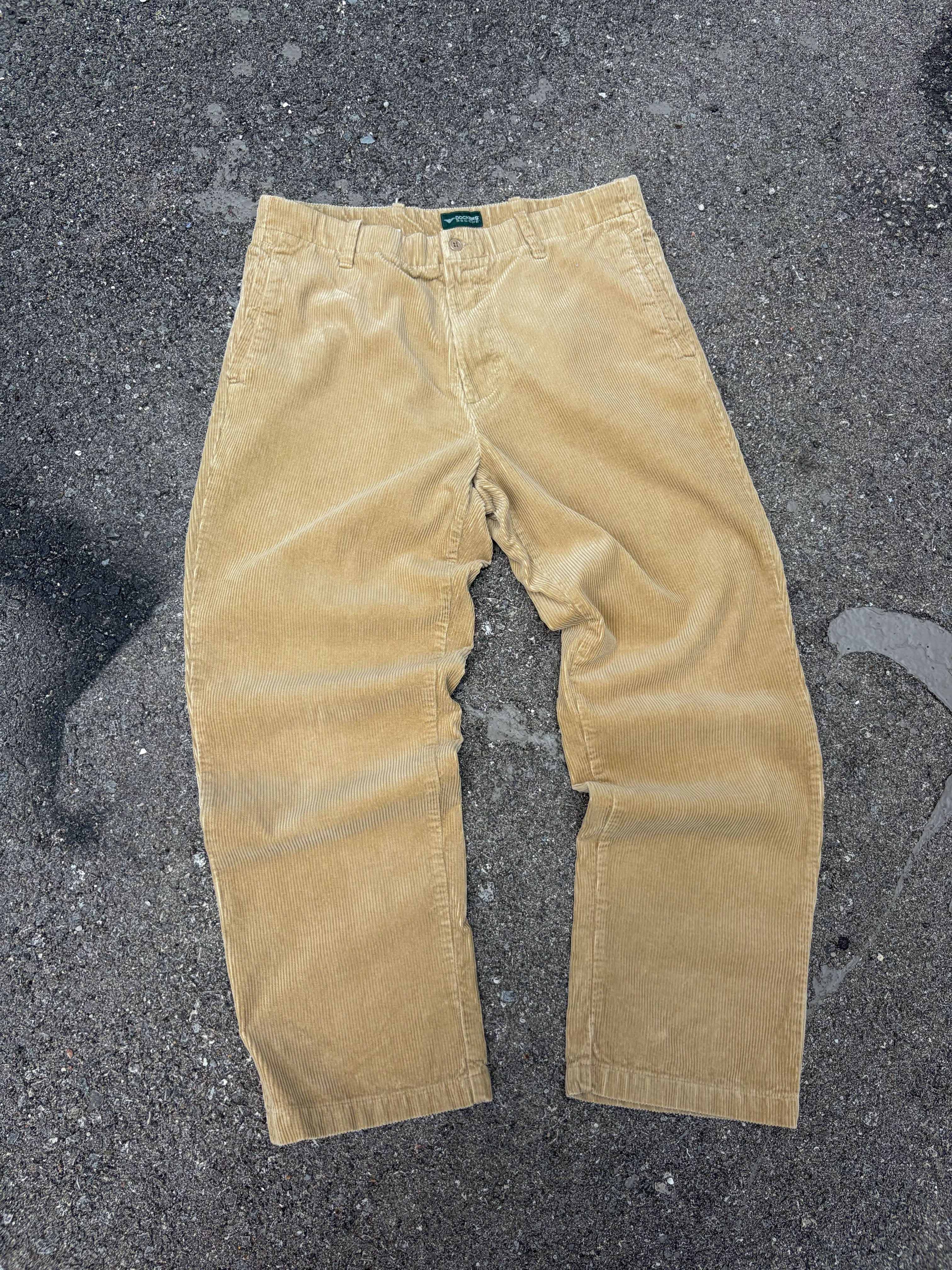 Vintage Dockers Recode Corduroy Trouser Style Pants Size 34