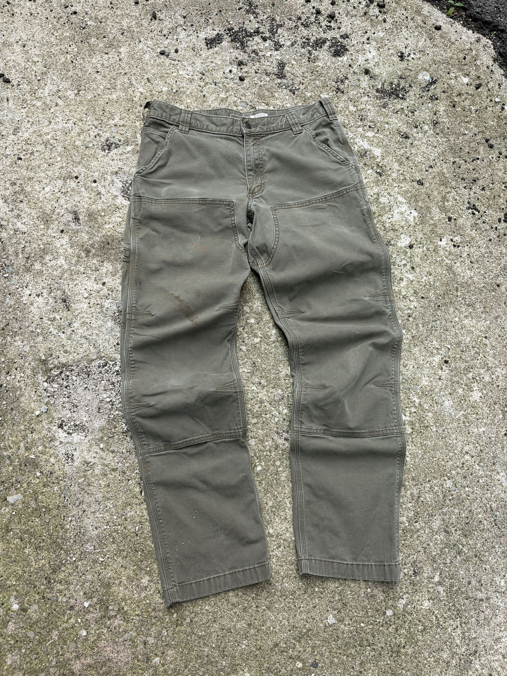 Vintage Carhartt Relaxed Fit Canvas Workwear Double Knee Carpenter Pants Size 31