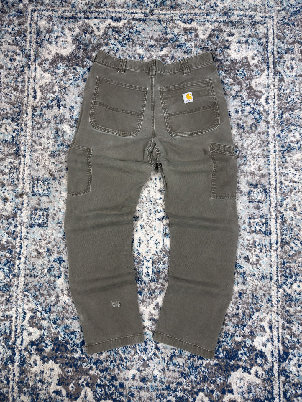 Vintage Carhartt Relaxed Fit Canvas Workwear Double Knee Carpenter Pants Size 31