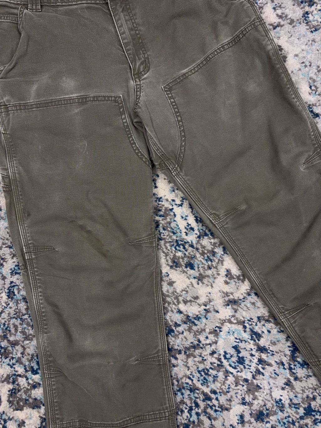 Vintage Carhartt Relaxed Fit Canvas Workwear Double Knee Carpenter Pants Size 31