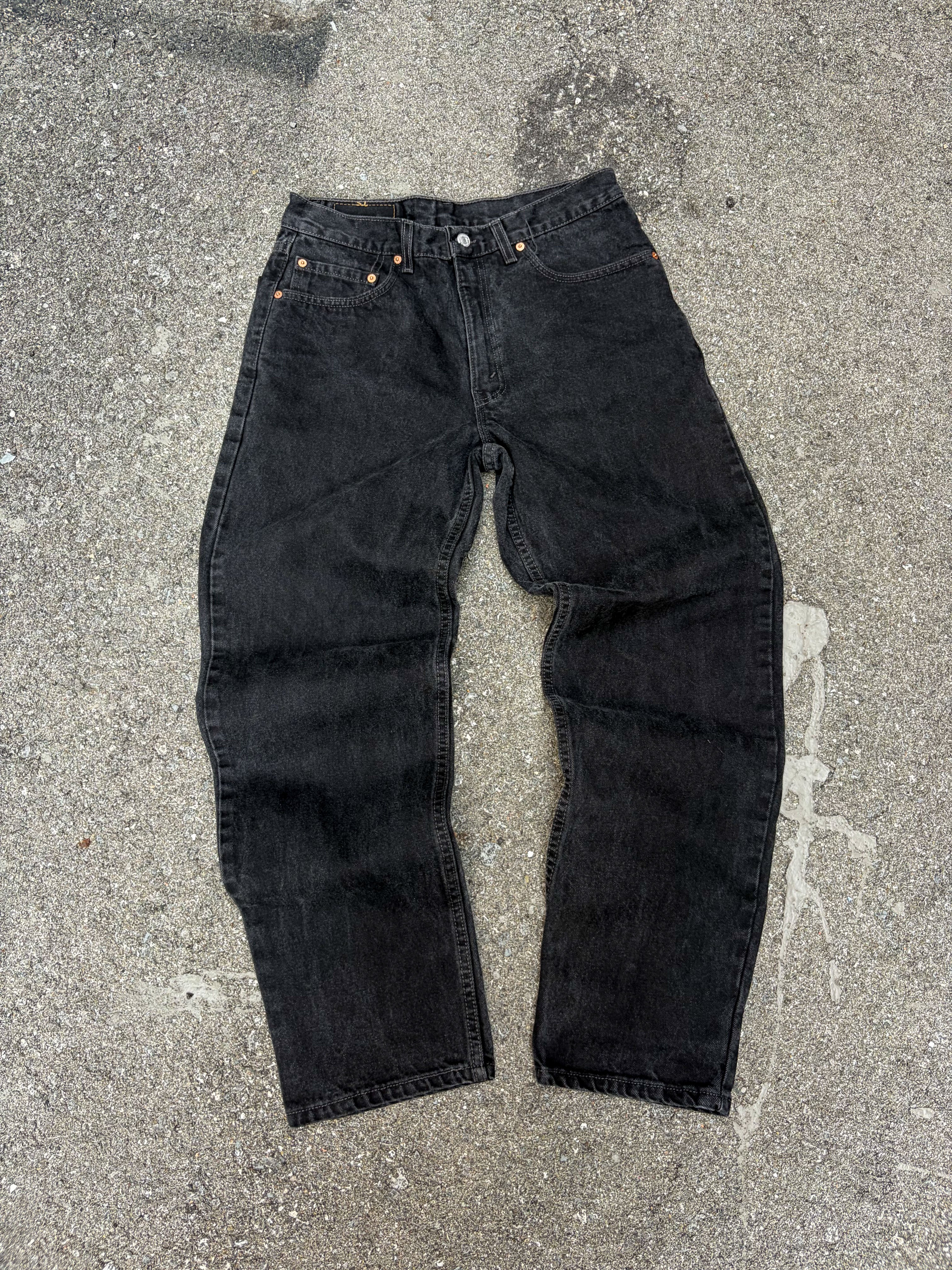 Vintage Levis 550 Red Tab Black Wash Denim Pants Size 31