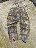 Vintage Realtree Hardwoods Camo Hunting Cargo Pants Size 34