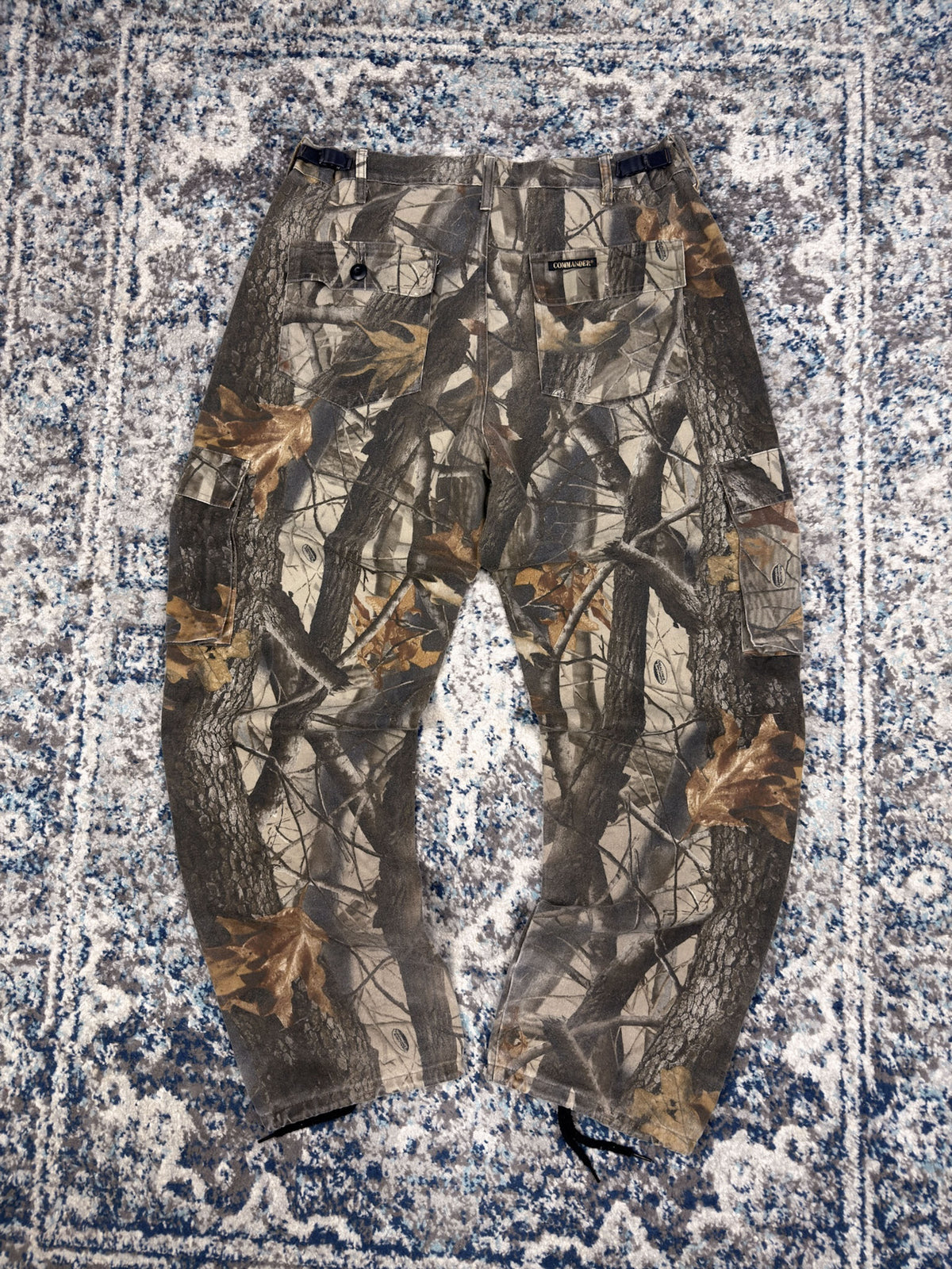 Vintage Realtree Hardwoods Camo Hunting Cargo Pants Size 34