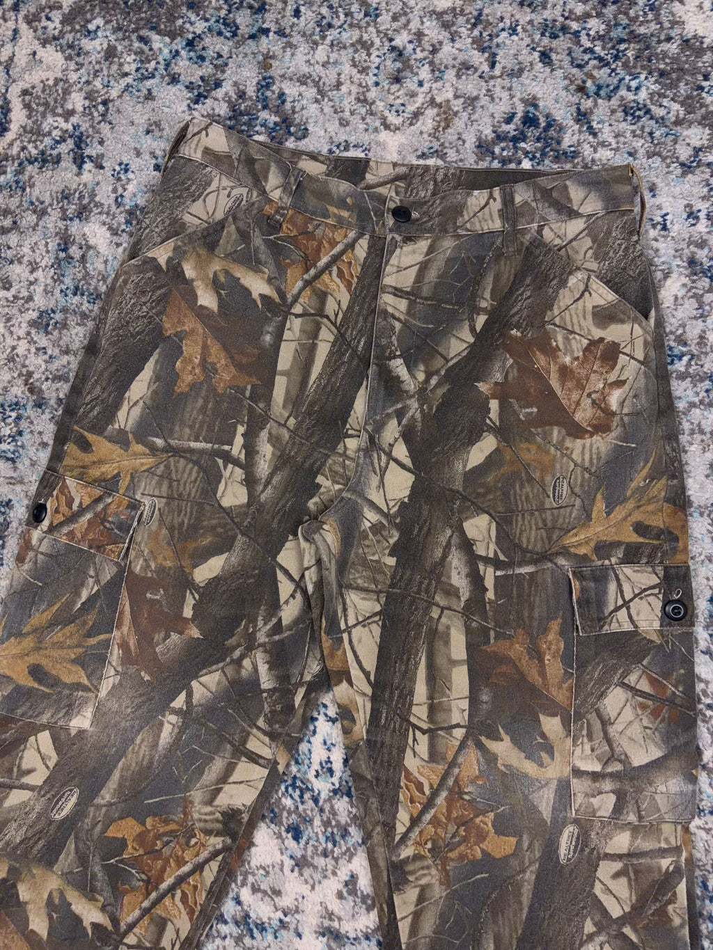 Vintage Realtree Hardwoods Camo Hunting Cargo Pants Size 34