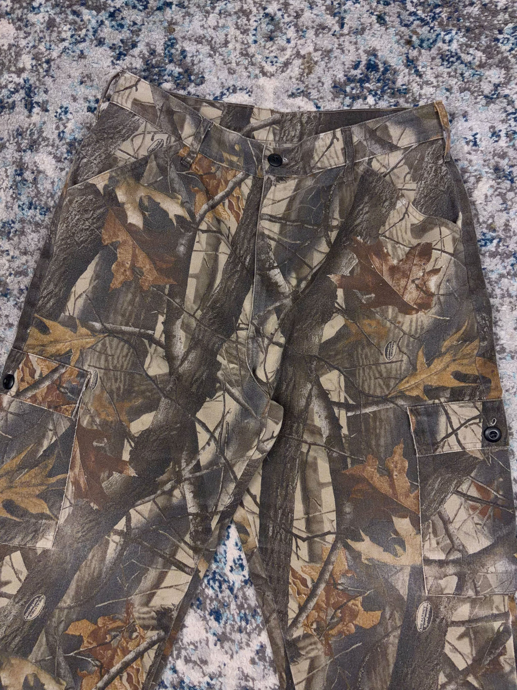 Vintage Realtree Hardwoods Camo Hunting Cargo Pants Size 34