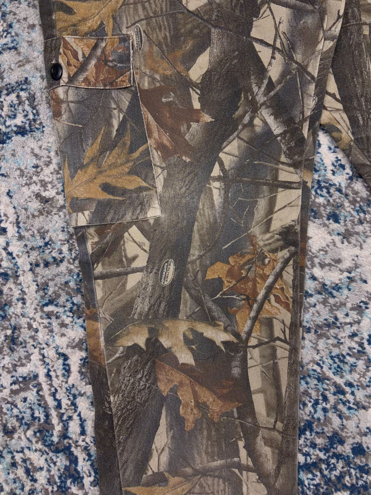 Vintage Realtree Hardwoods Camo Hunting Cargo Pants Size 34