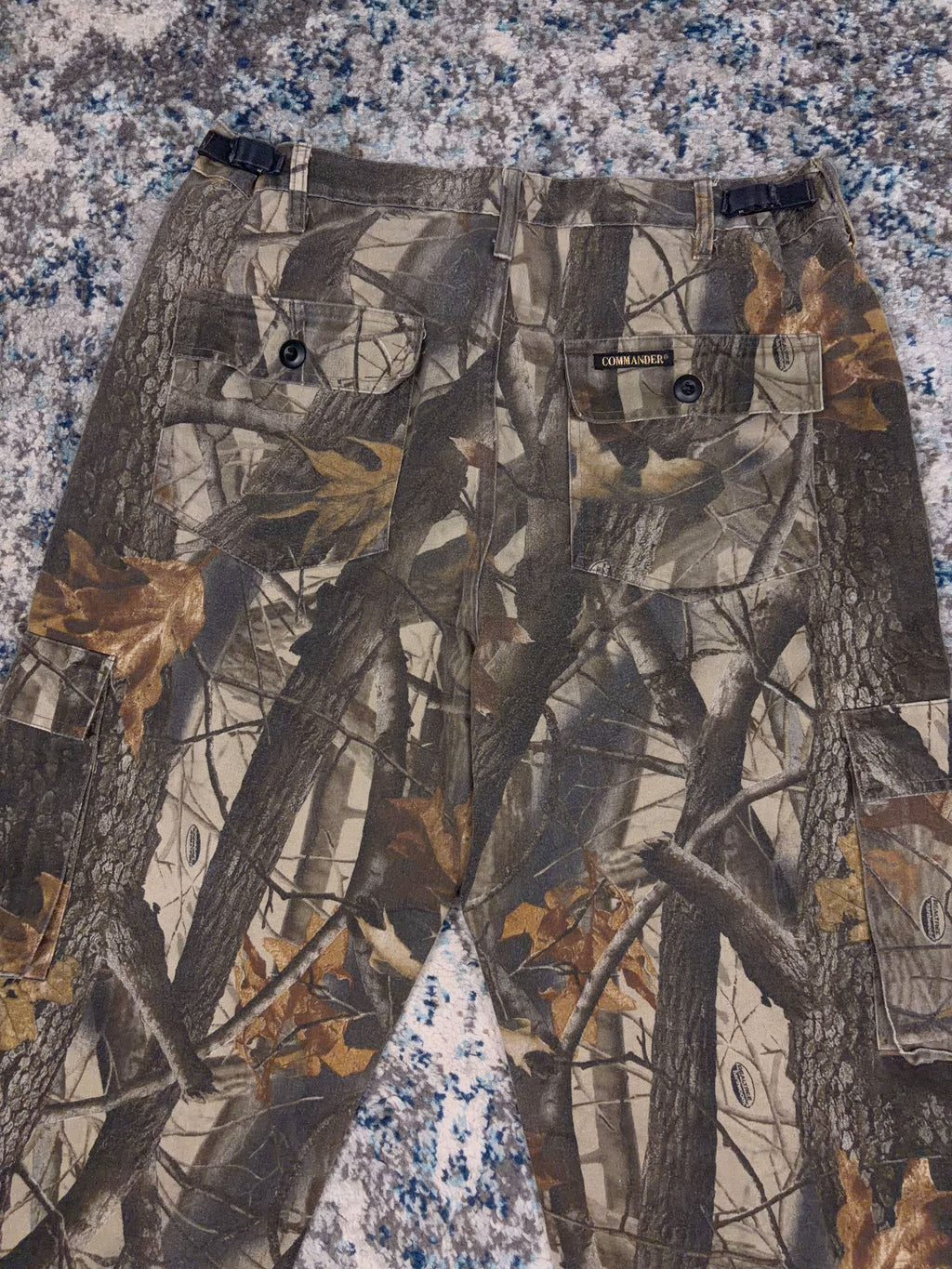 Vintage Realtree Hardwoods Camo Hunting Cargo Pants Size 34