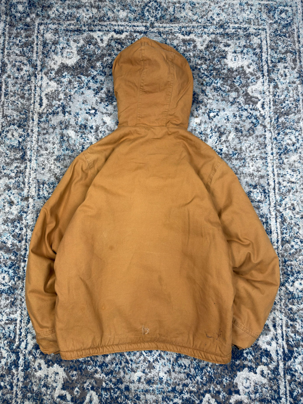 Vintage Dickies Sherpa Lined Canvas Workwear Hooded Jacket Size Large