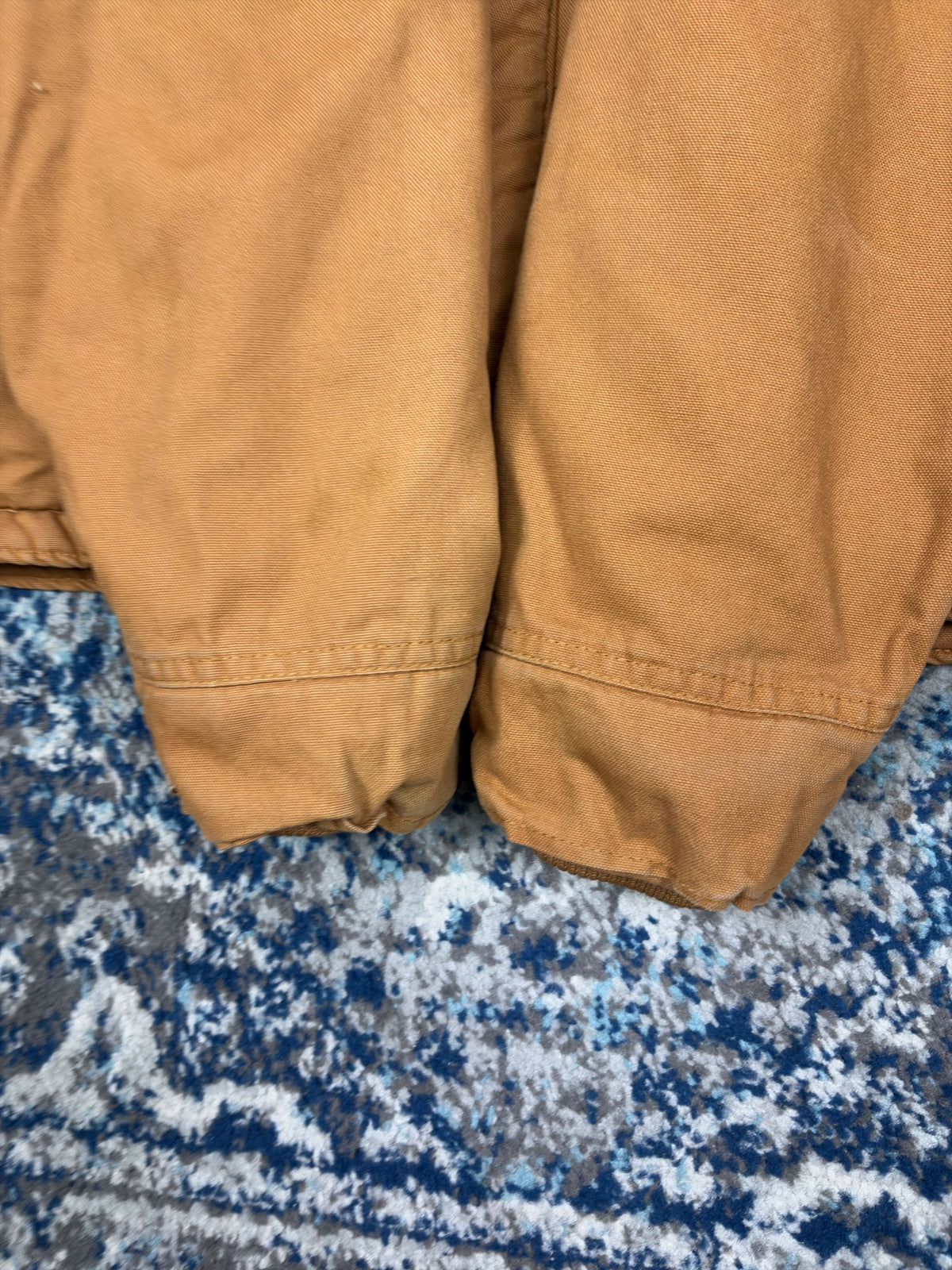 Vintage Dickies Sherpa Lined Canvas Workwear Hooded Jacket Size Large