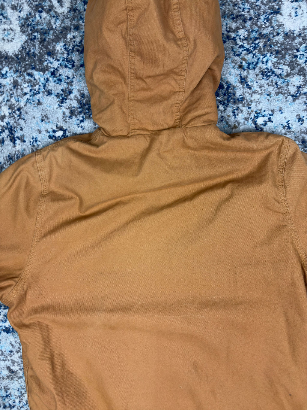 Vintage Dickies Sherpa Lined Canvas Workwear Hooded Jacket Size Large