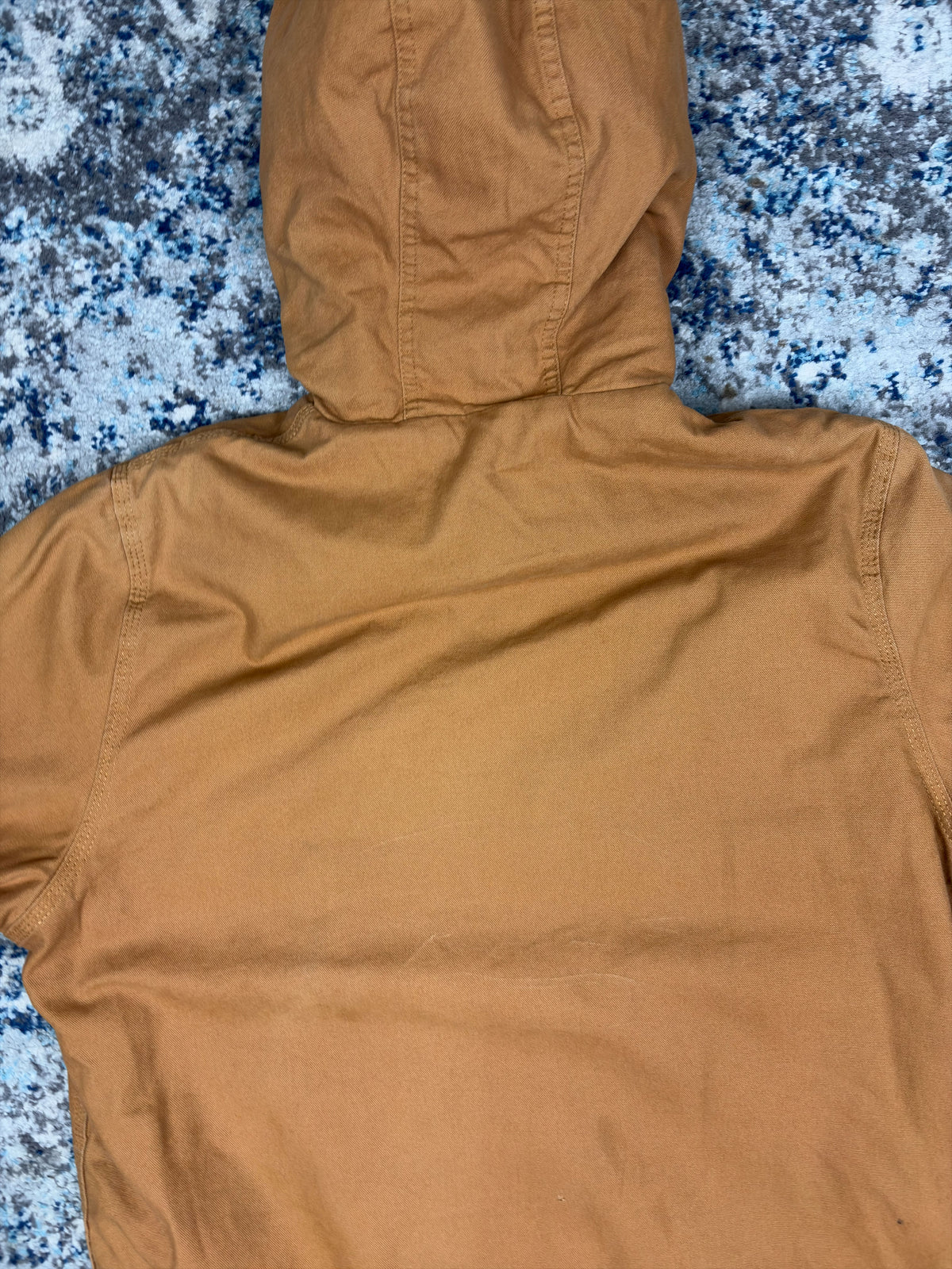 Vintage Dickies Sherpa Lined Canvas Workwear Hooded Jacket Size Large