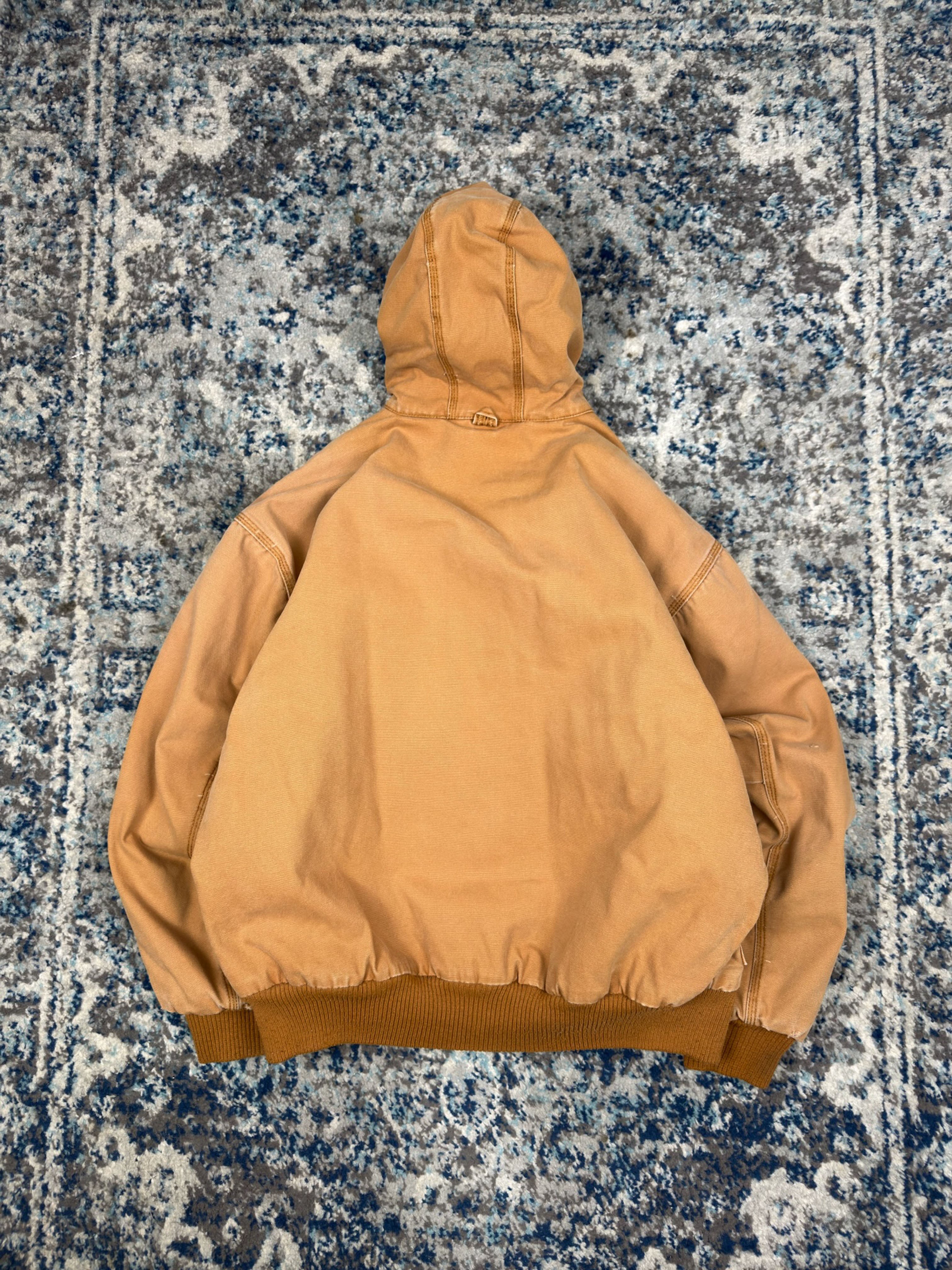 Vintage Walls Insulated Canvas Workwear Hooded Bomber Jacket Size XL