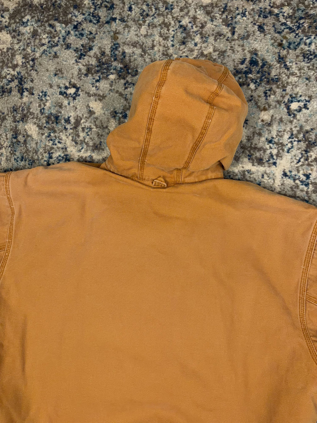 Vintage Walls Insulated Canvas Workwear Hooded Bomber Jacket Size XL