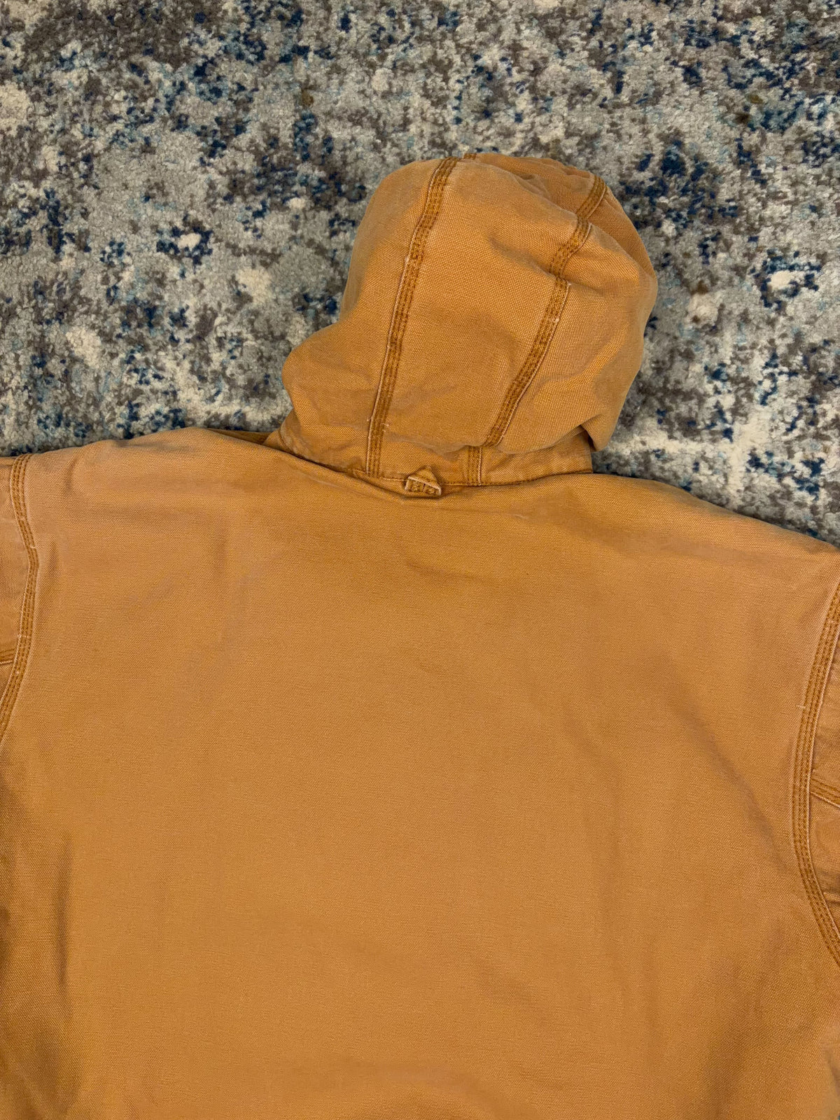 Vintage Walls Insulated Canvas Workwear Hooded Bomber Jacket Size XL