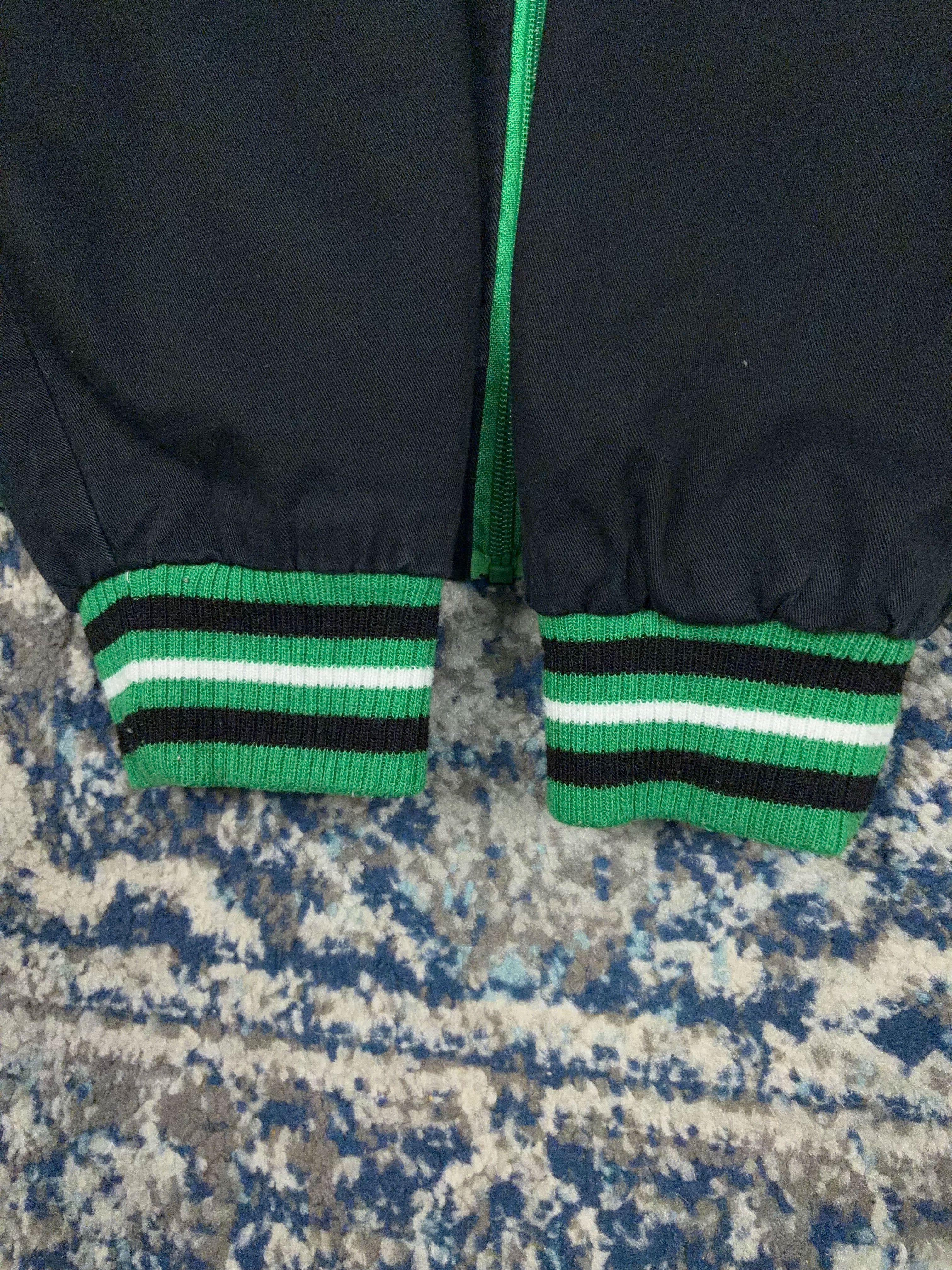 Boston Celtics NBA 17 Time Champions Embroidered Reversible Bomber Jacket Size Large