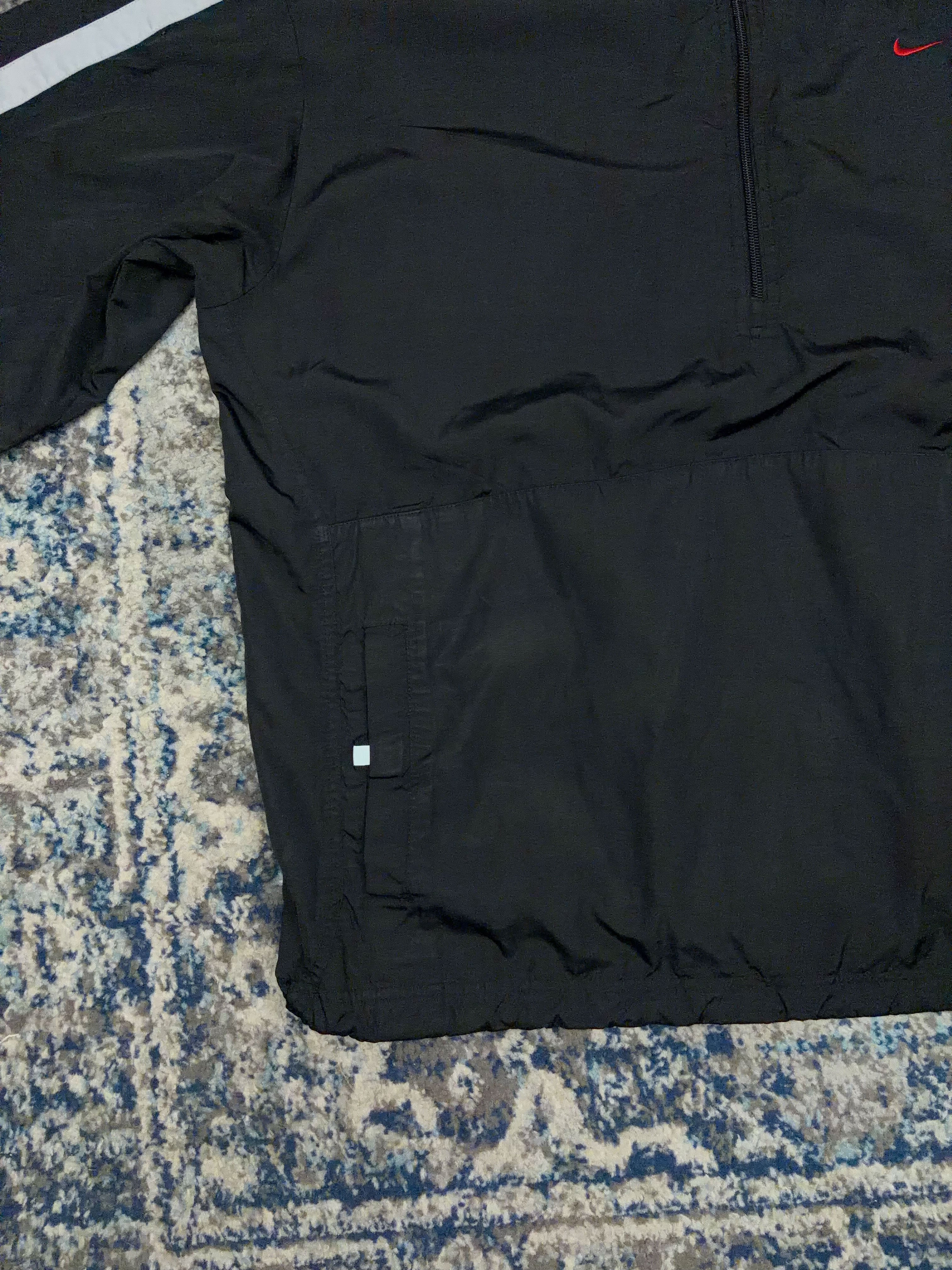 Vintage Nike Embroidered Mini Swoosh 1/2 Zip Anorak Windbreaker Jacket Size XL