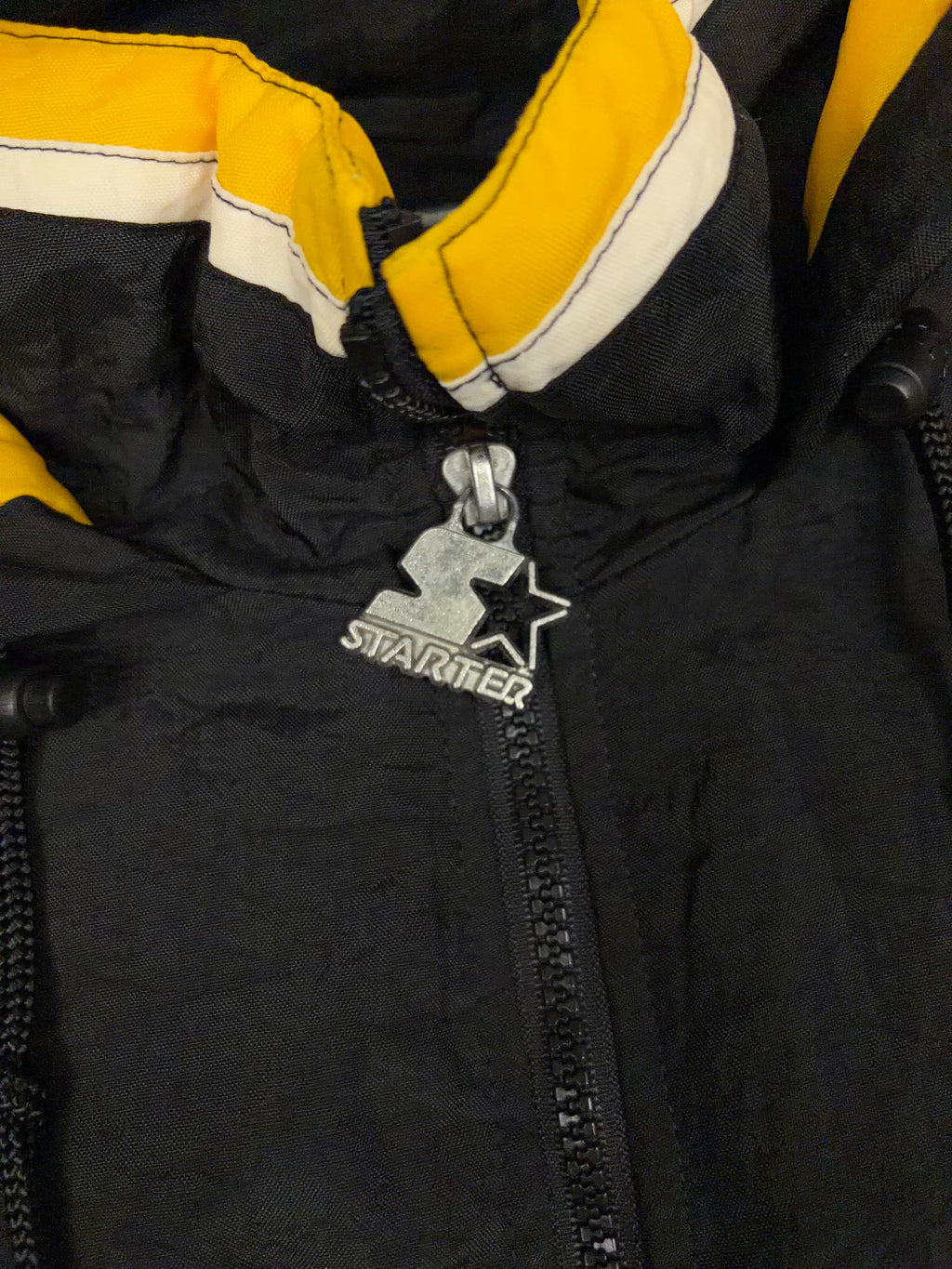 Vintage 90s Pittsburgh Steelers NFL 1/2 Zip Insulated Starter Jacket Size XL
