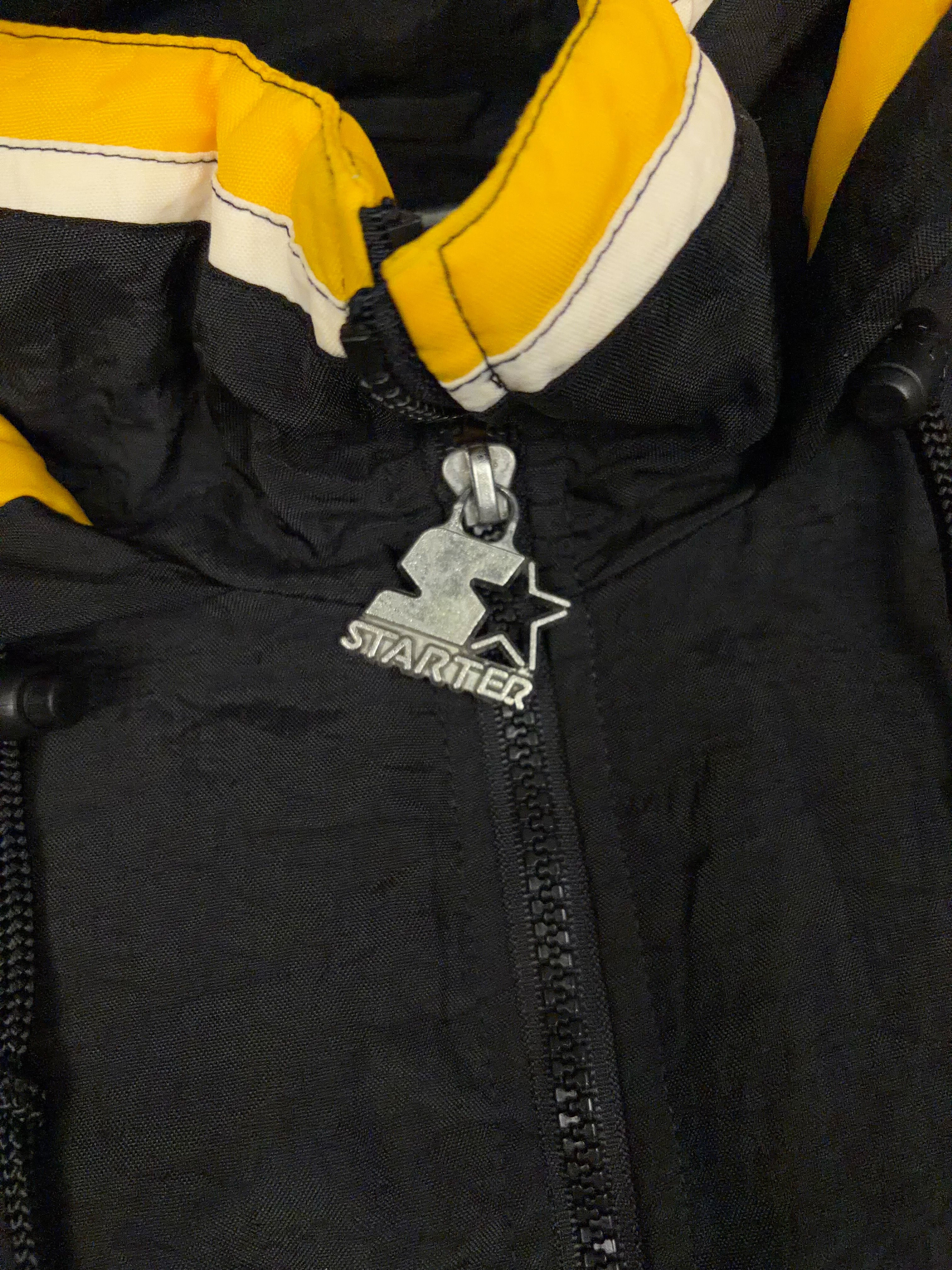 Vintage 90s Pittsburgh Steelers NFL 1/2 Zip Insulated Starter Jacket Size XL