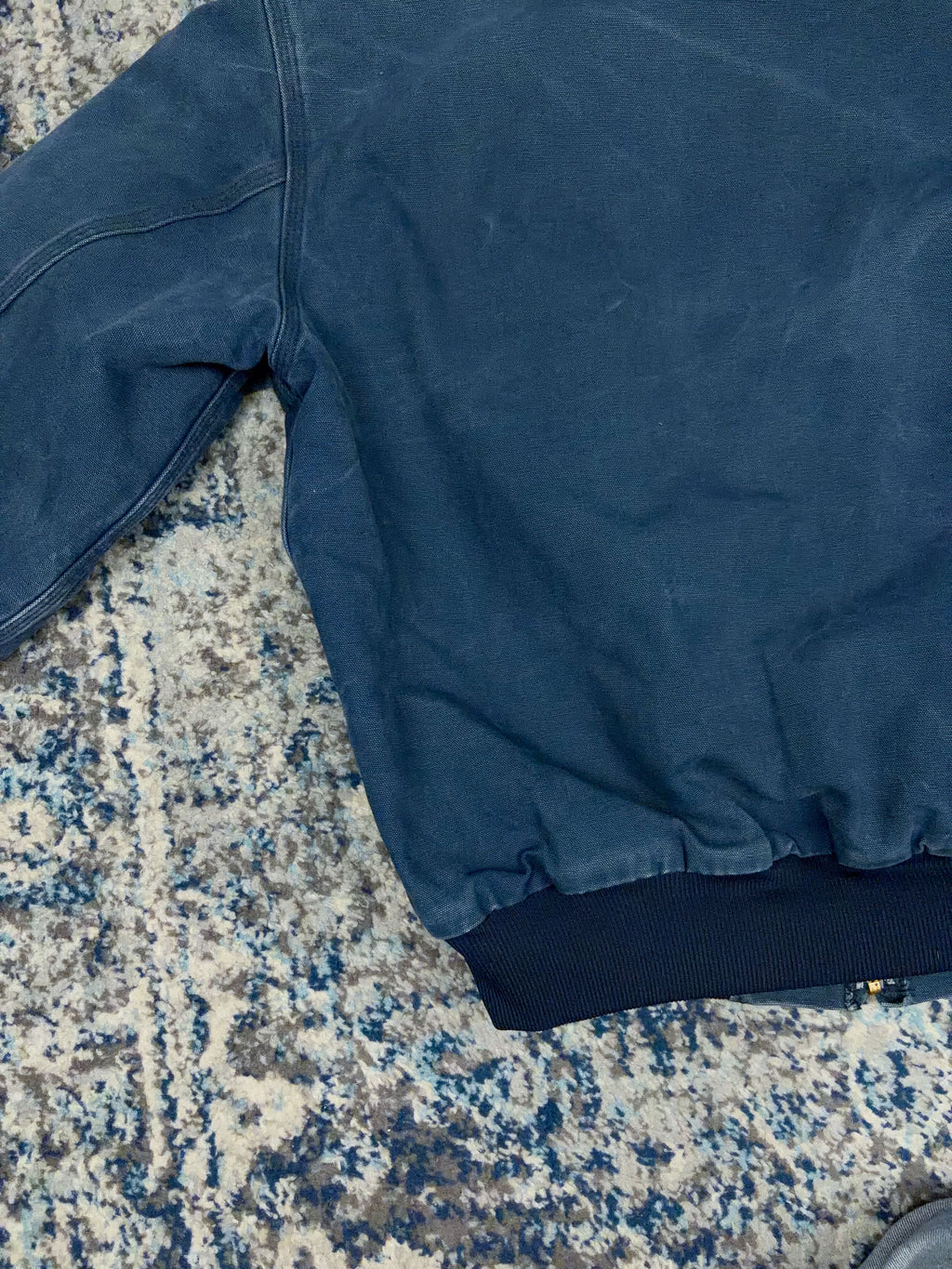 Vintage Carhartt Thermal Lined Canvas Workwear Hooded Active Jacket Size Large