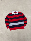 Vintage Polo Ralph Lauren Embroidered Pony 1/4 Button Up Shirt Size 7 YOUTH