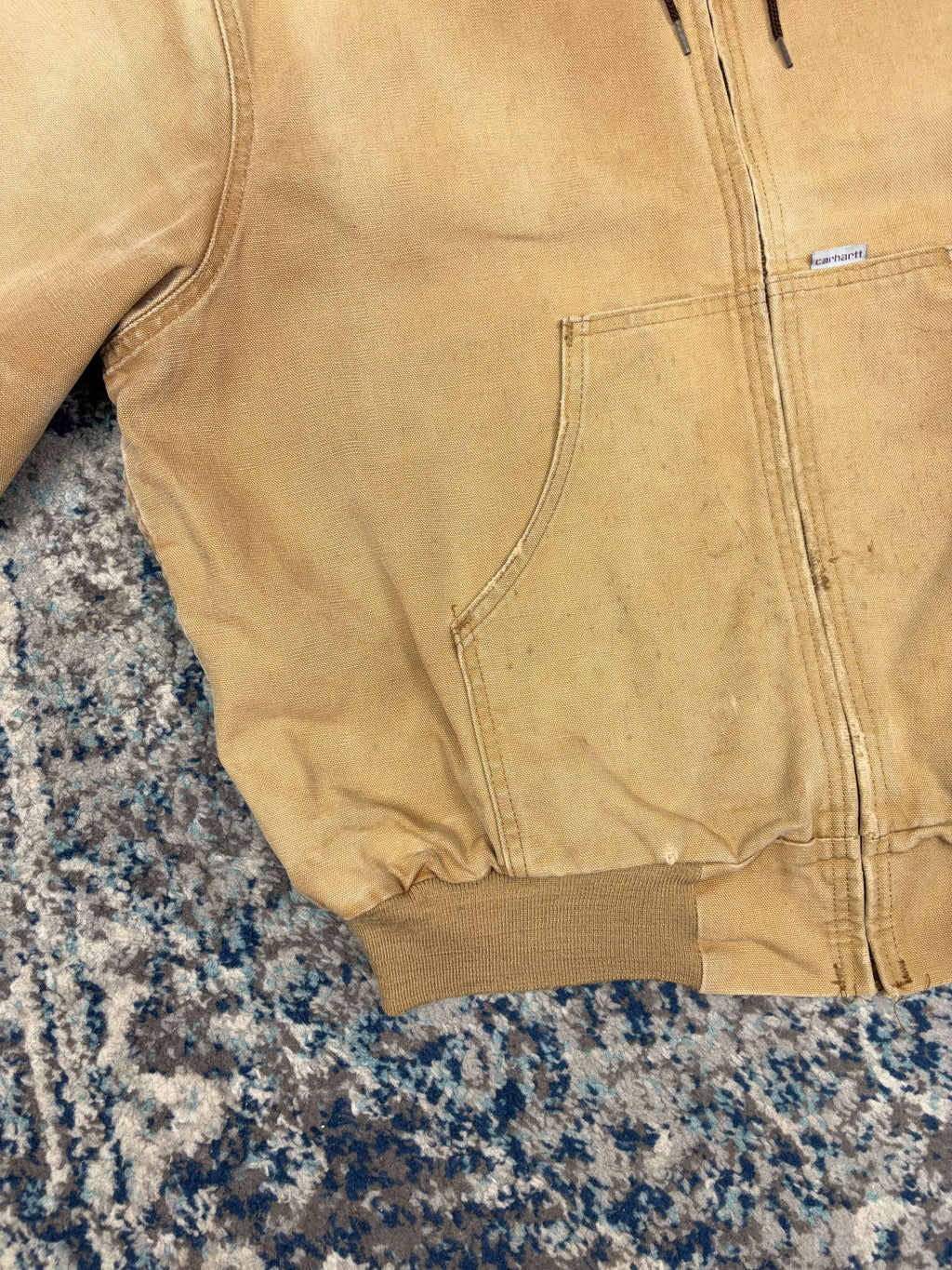Vintage 1989 Carhartt Thermal Lined Workwear Active Jacket Size YOUTH Large