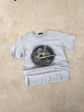 Vintage Star Wars Yoda Character Graphic Movie Promo T-Shirt Size YOUTH Large
