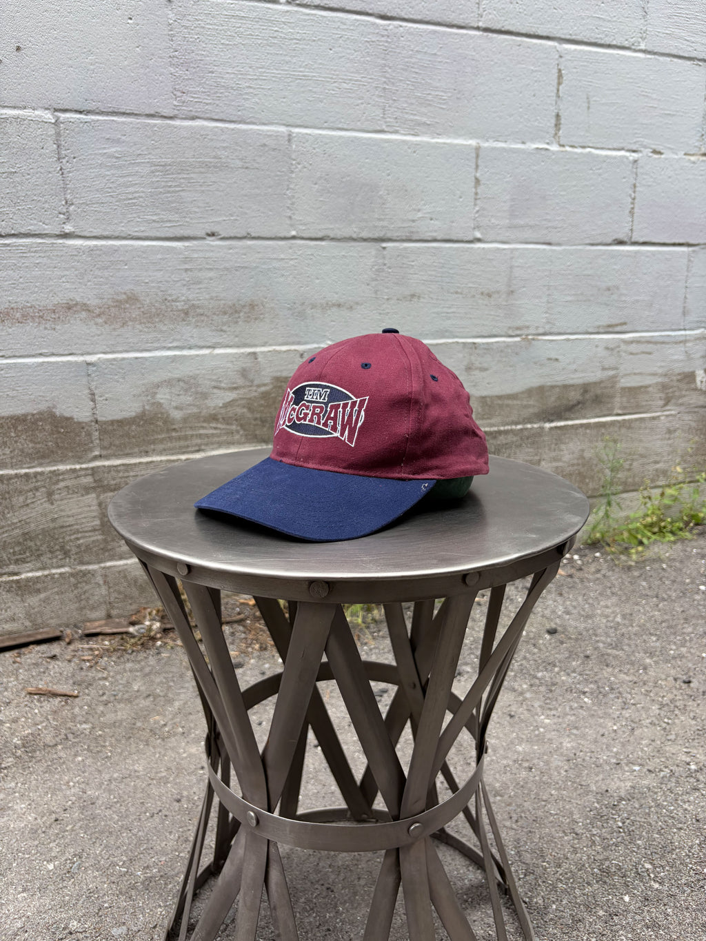 Vintage Tim McGraw Embroidered Country Music Spellout Snapback Hat OSFA