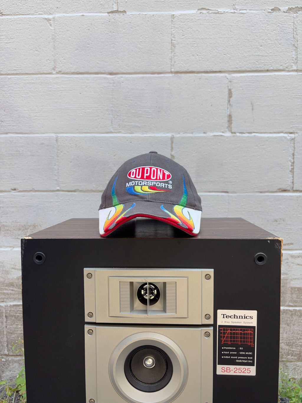 Vintage Jeff Gordon #24 Nascar Dupont Motorsports Embroidered Flame Strapback Hat OSFA