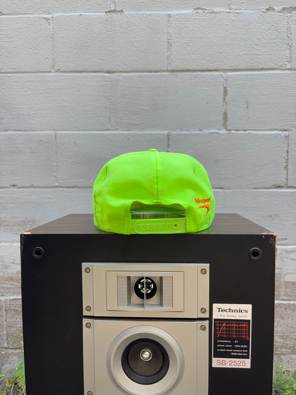 Vintage 90s Newport Logo Spellout Cigarette Promo Snapback Hat OSFA