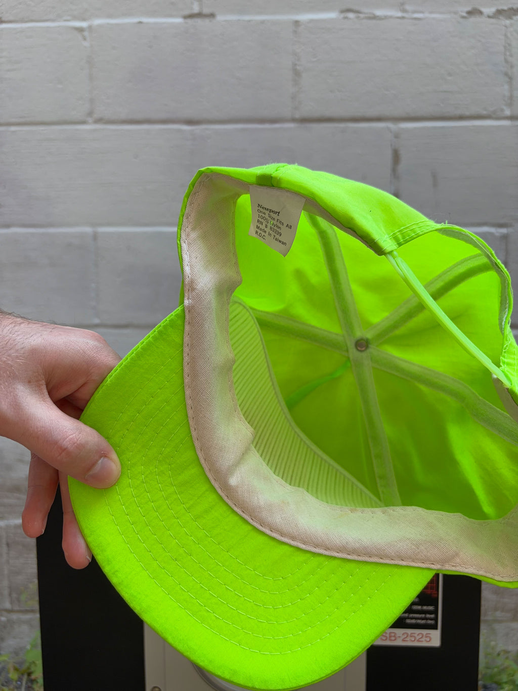Vintage 90s Newport Logo Spellout Cigarette Promo Snapback Hat OSFA