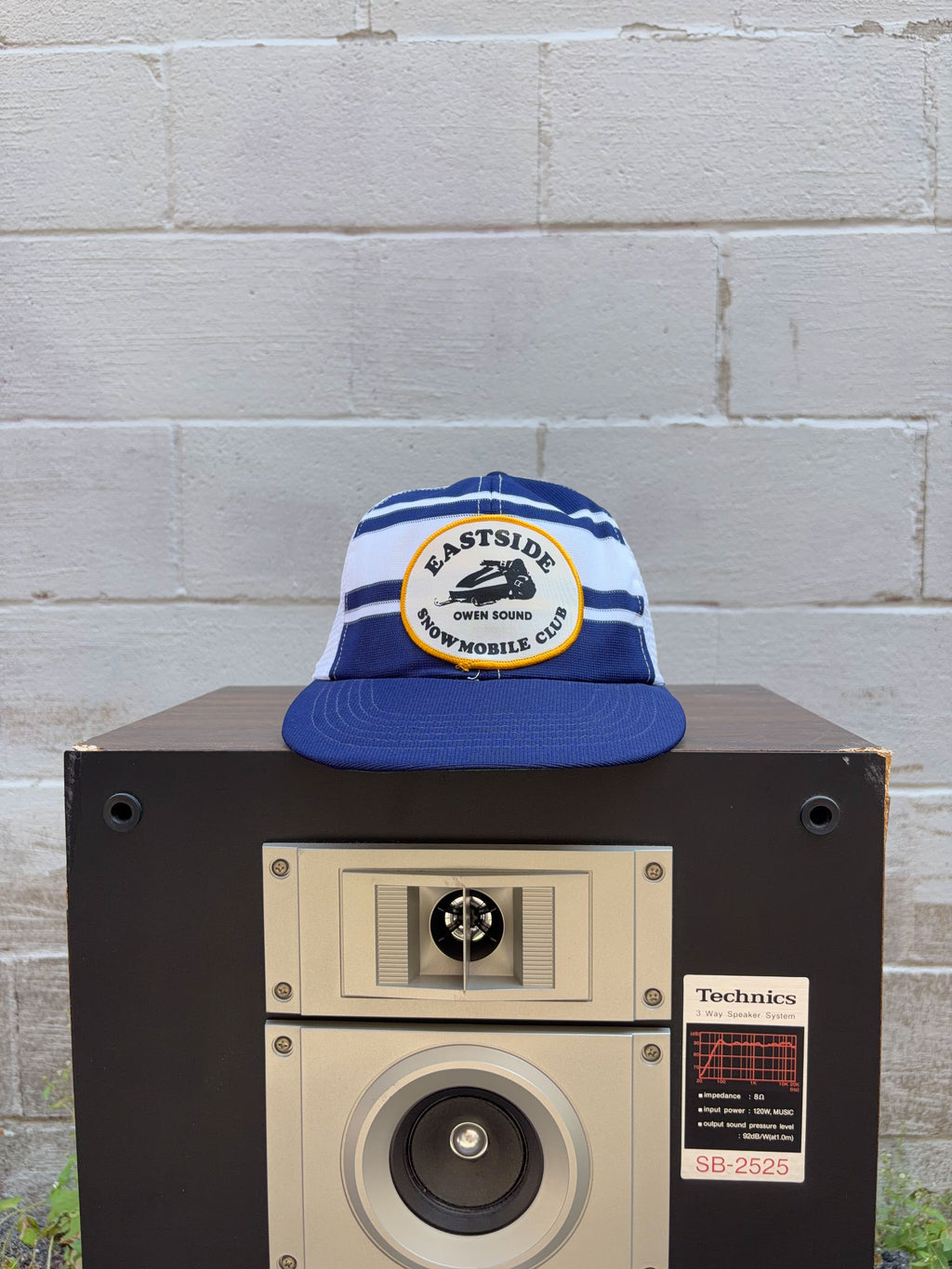 Vintage 80s/90s Eastside Snowmobile Club Embroidered Trucker Snapback Hat OSFA