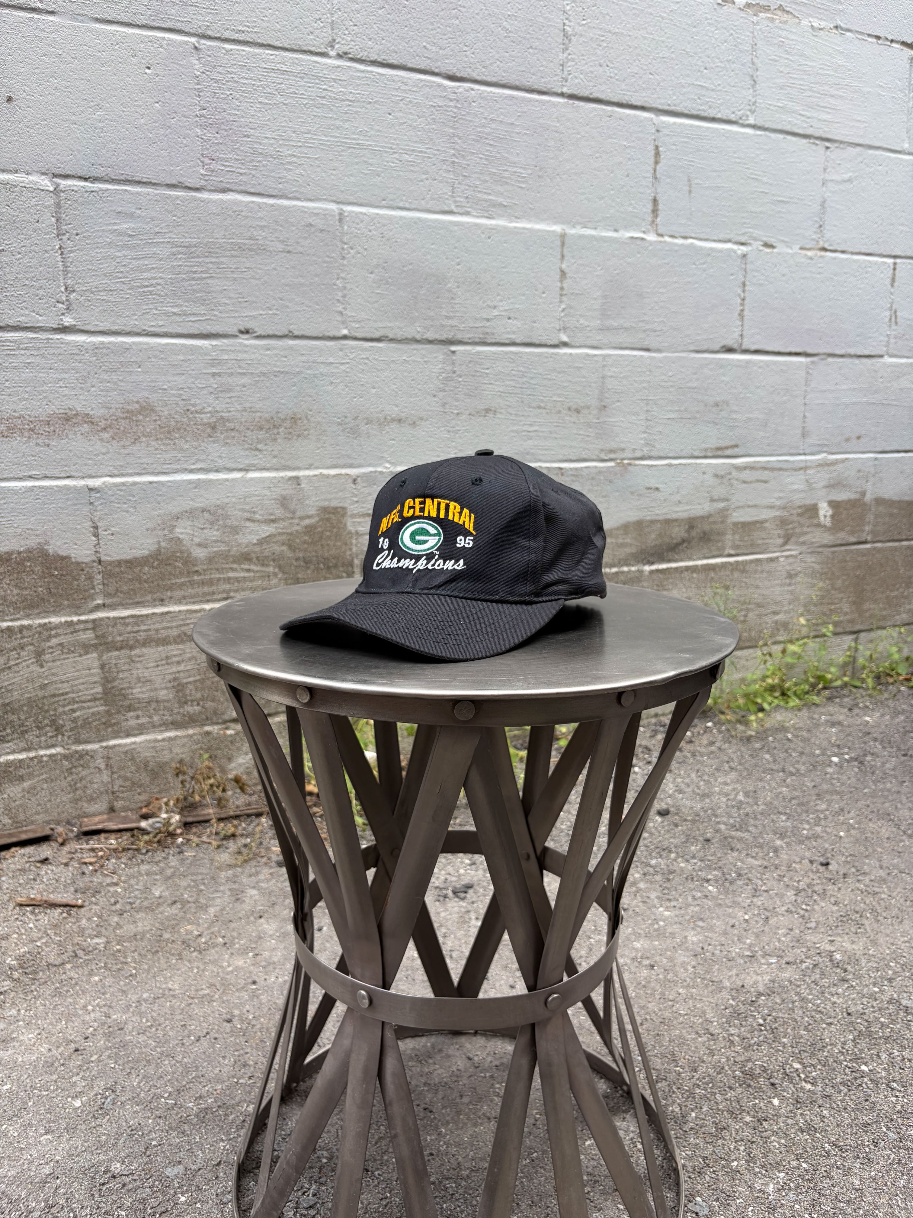 Vintage 1995 Green Bay Packers NFL NFC Champs Snapback Hat OSFA