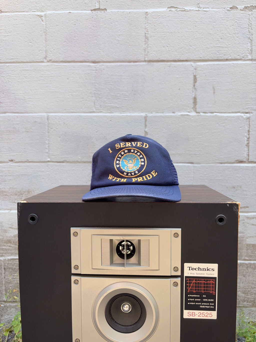 Vintage 80s/90s U.S. Navy I Served With Pride Trucker Snapback Hat OSFA