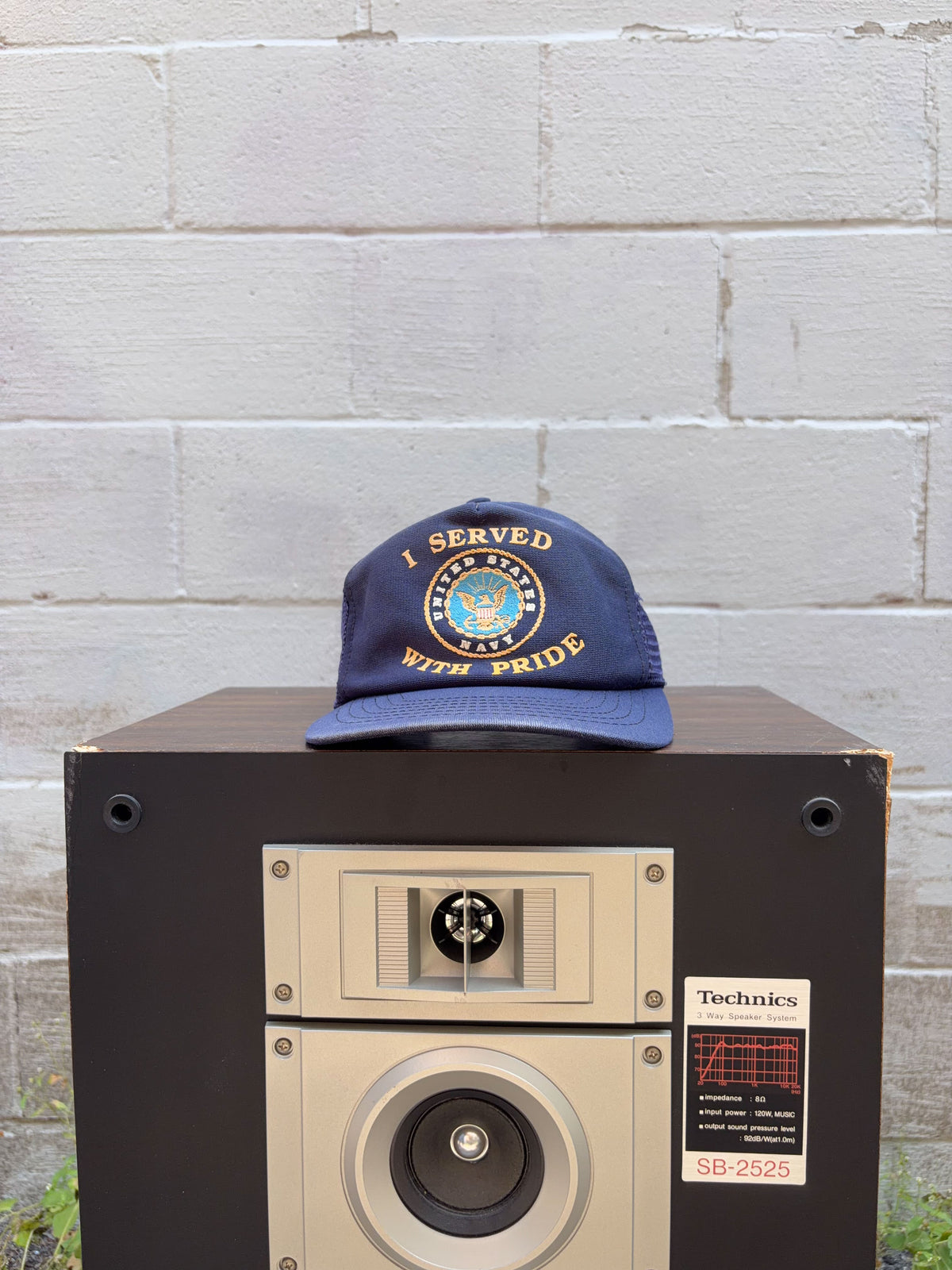 Vintage 80s/90s U.S. Navy I Served With Pride Trucker Snapback Hat OSFA