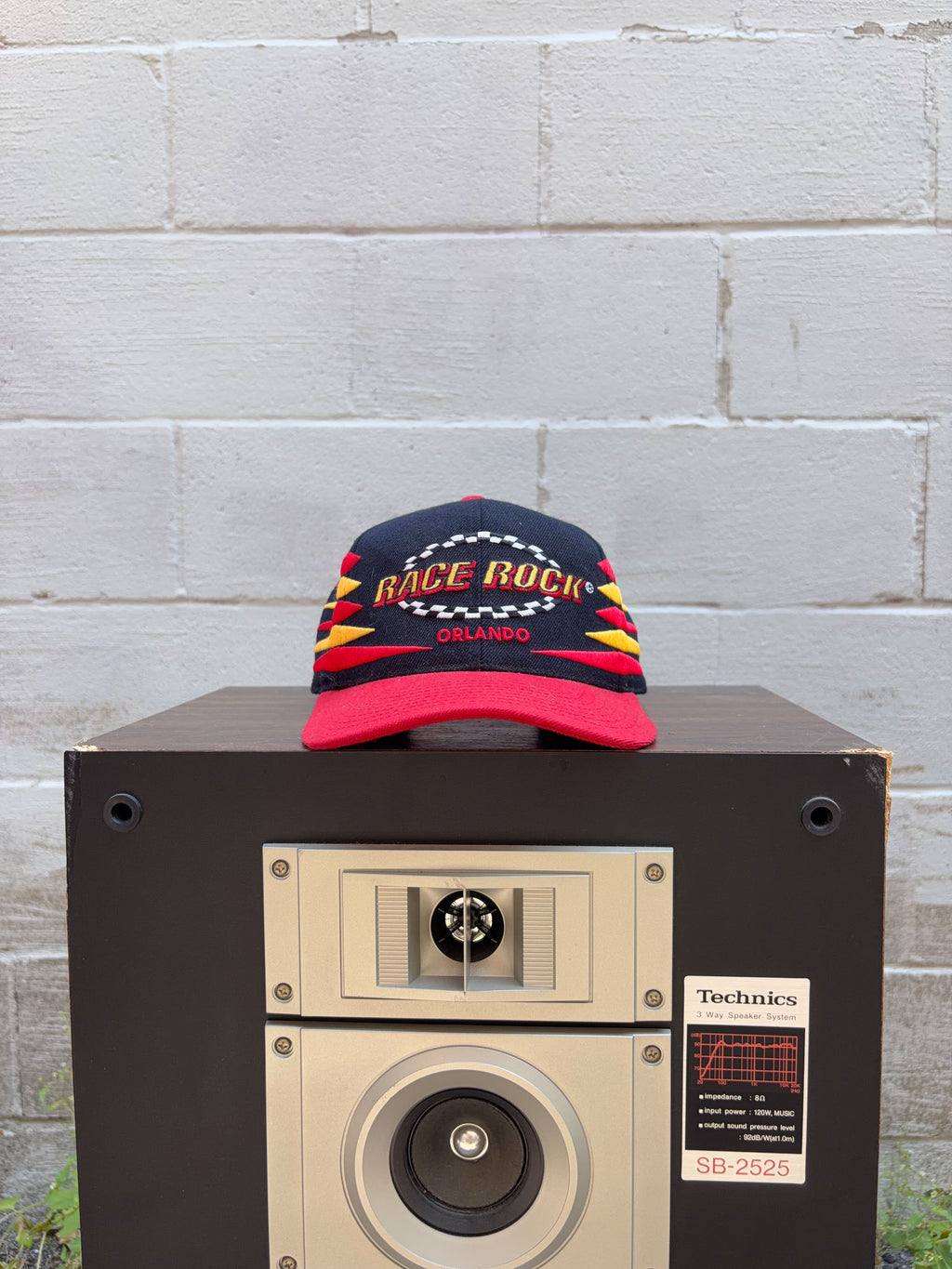 Vintage 90s Race Rock Orlando Embroidered Destination Snapback Hat OSFA