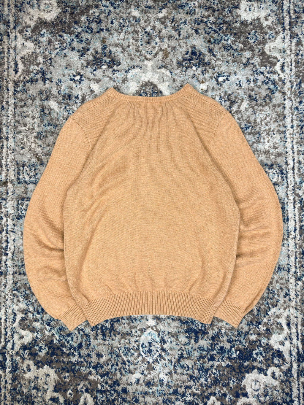 Vintage Polo Ralph Lauren Embroidered Pony V-Neck Knit Sweater Size Medium