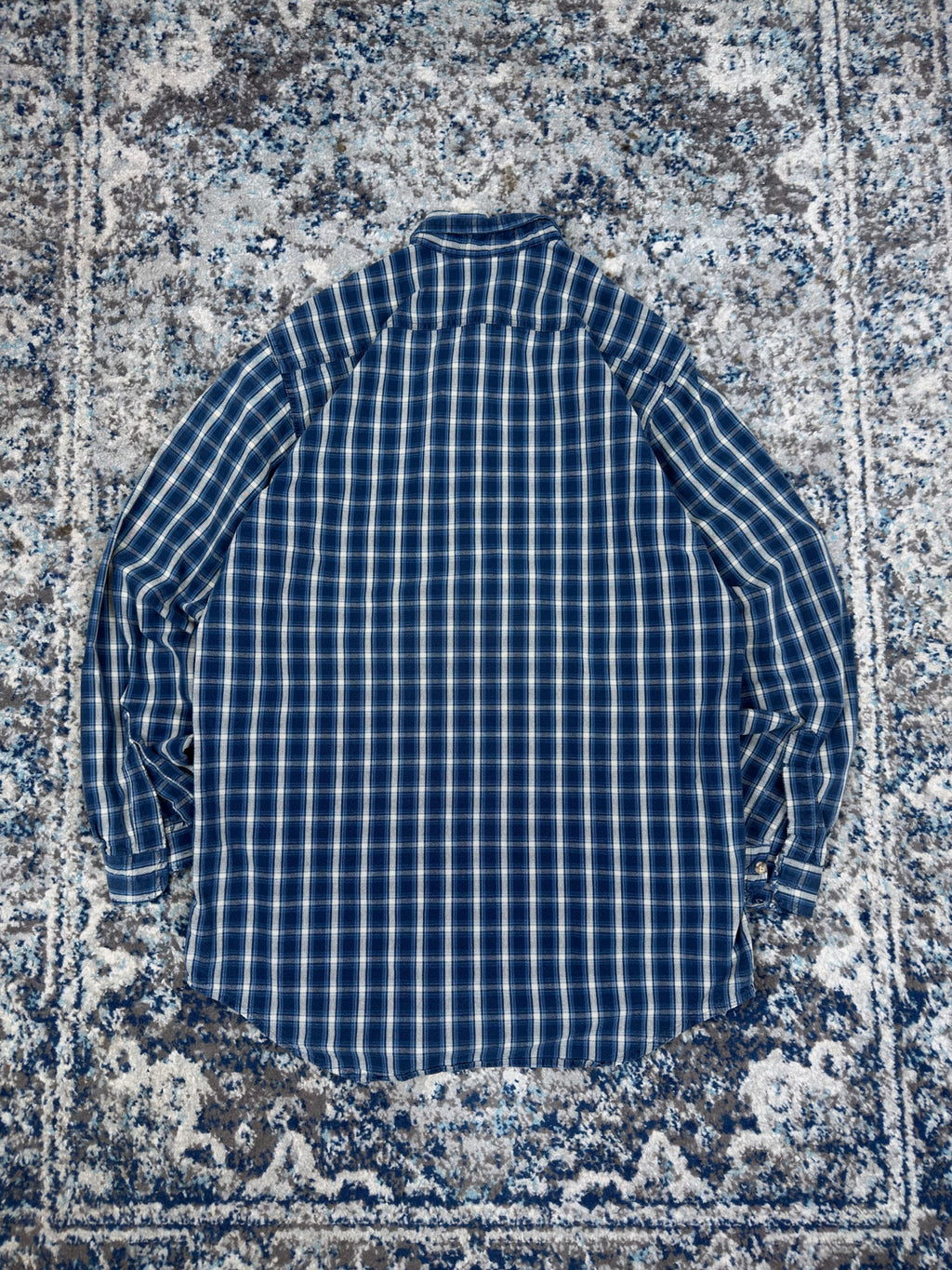 Vintage 90s Carhartt Single Pocket Plaid Workwear Button Up Shirt Size LT