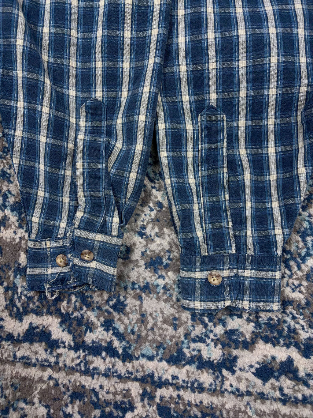 Vintage 90s Carhartt Single Pocket Plaid Workwear Button Up Shirt Size LT