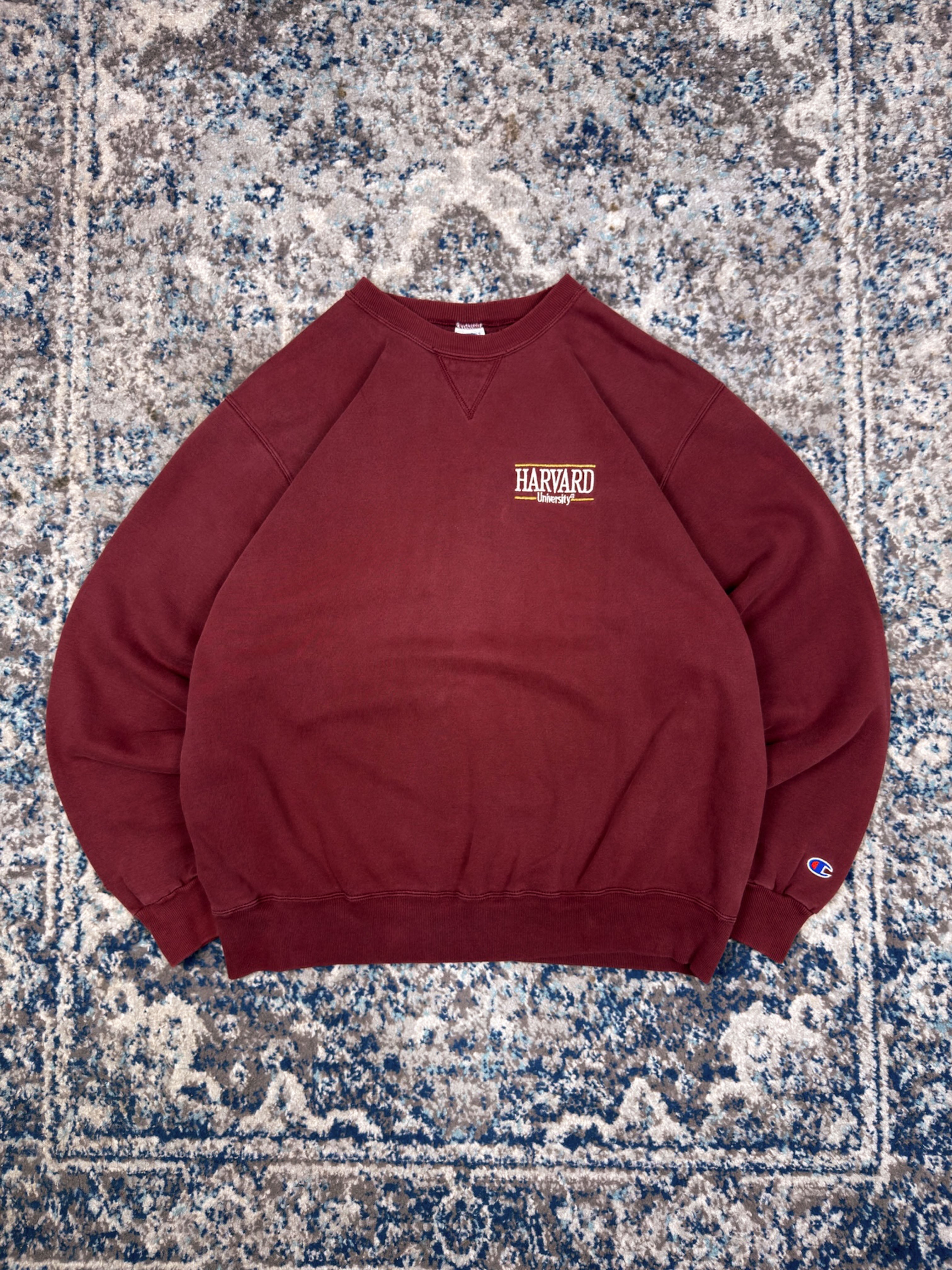 Vintage Harvard University NCAA Embroidered Champion Sweatshirt Size XL